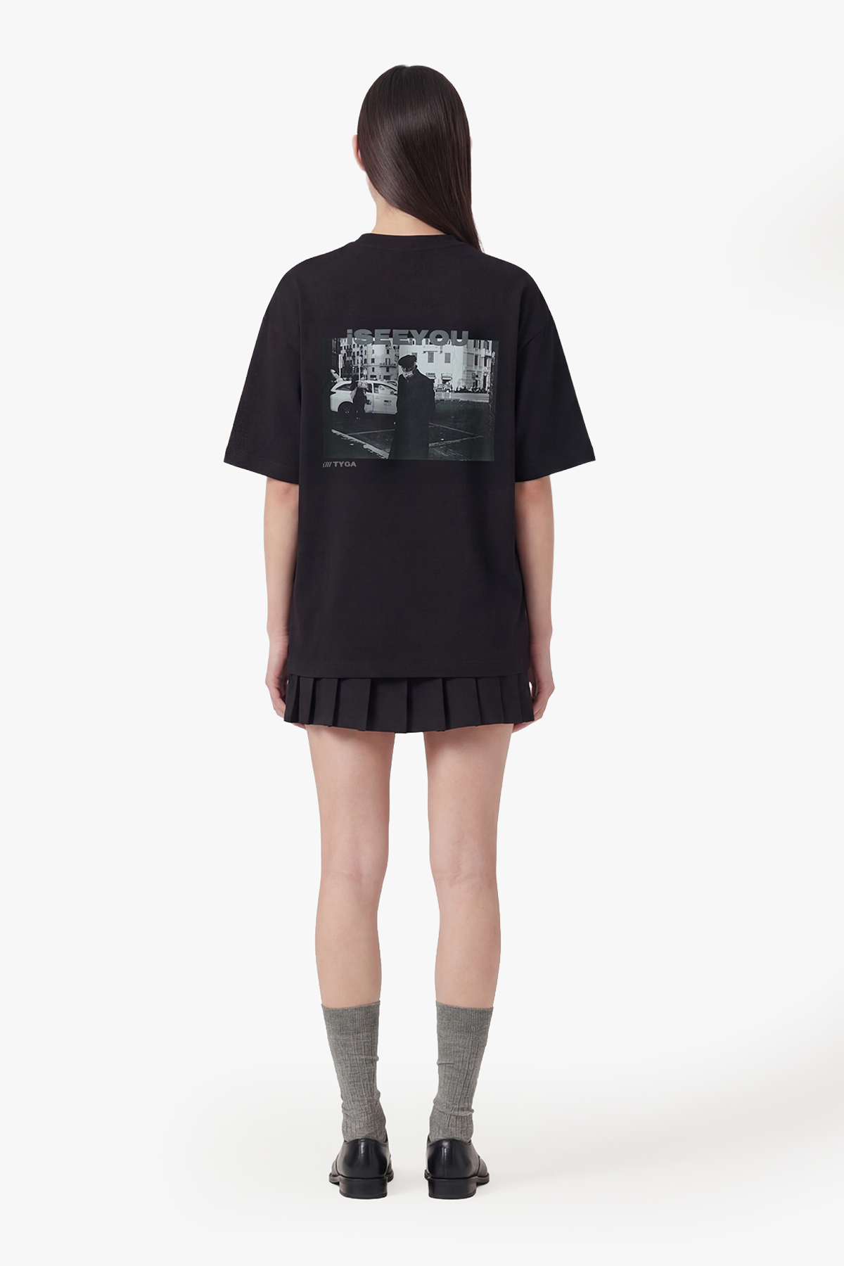 I SEE YOU OVERSIZED T-SHIRT - BLACK