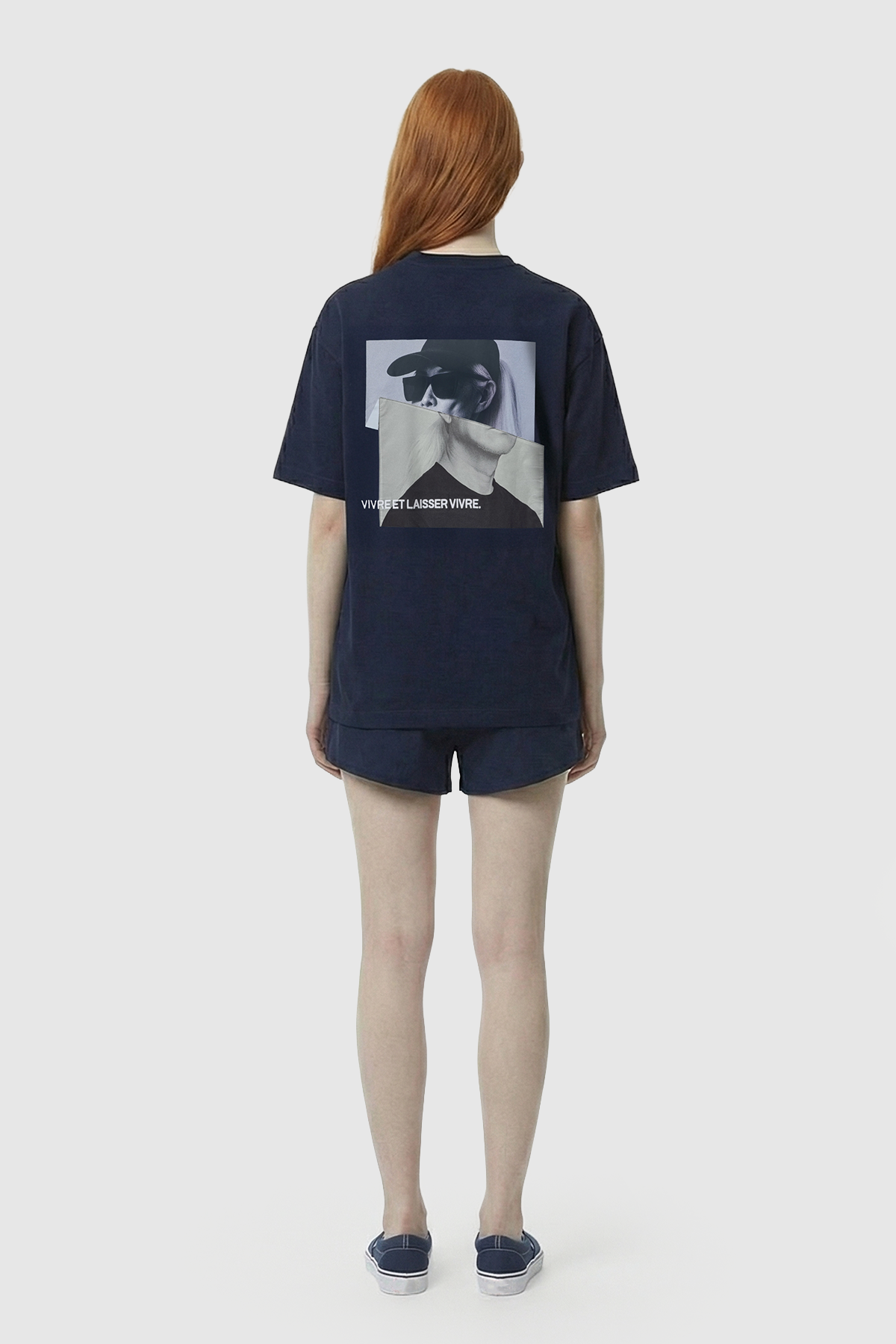 BEYOND THE LINES T-SHIRT - OXFORD BLUE