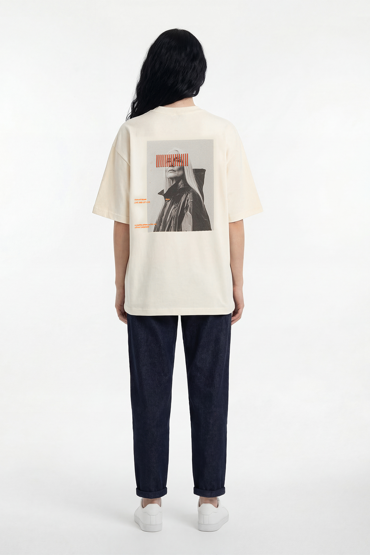 ECHOES OF REBEL T-SHIRT - BEIGE