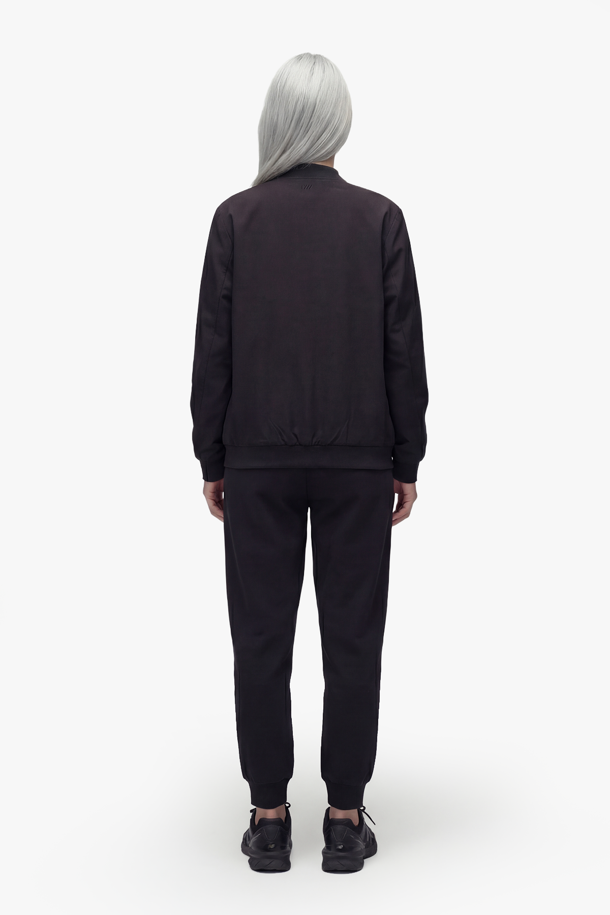 TYGA EMBROIDERY NYLON JACKET - BLACK