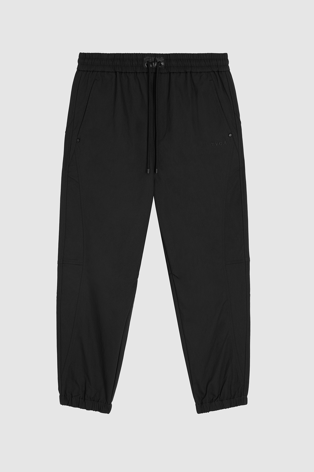 RELAXED TYGA NYLON PANTS - BLACK