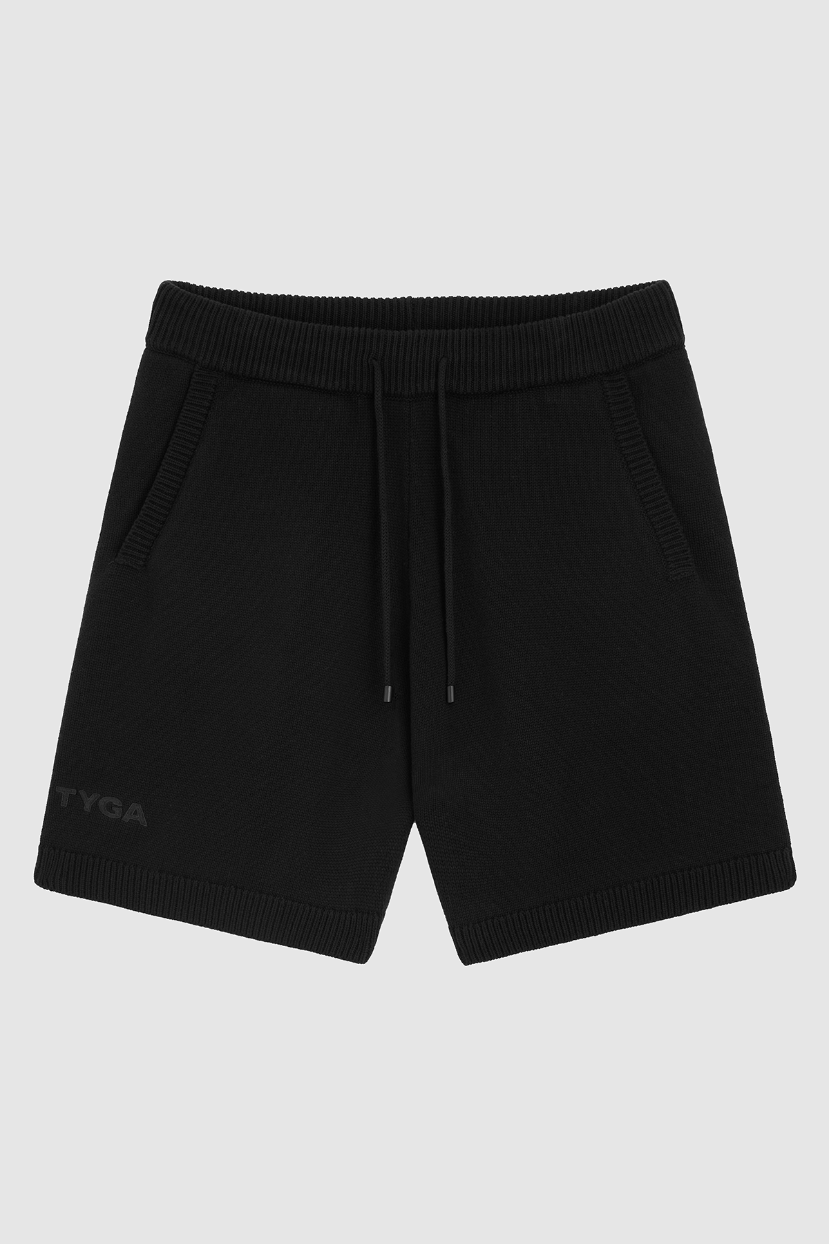 TYGA KNIT SHORTS - BLACK