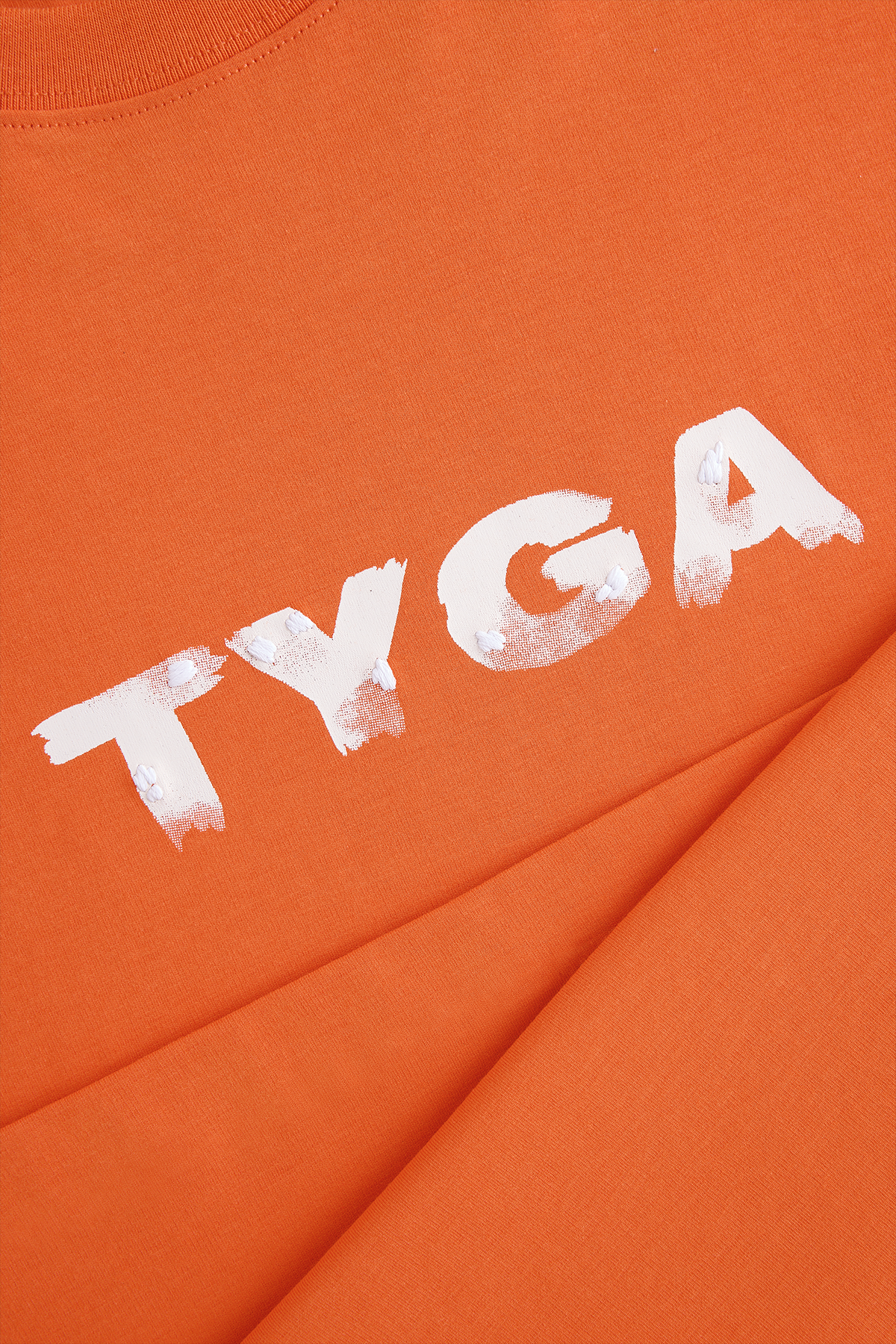 TYGA DRENCHED T-SHIRT - ORANGE
