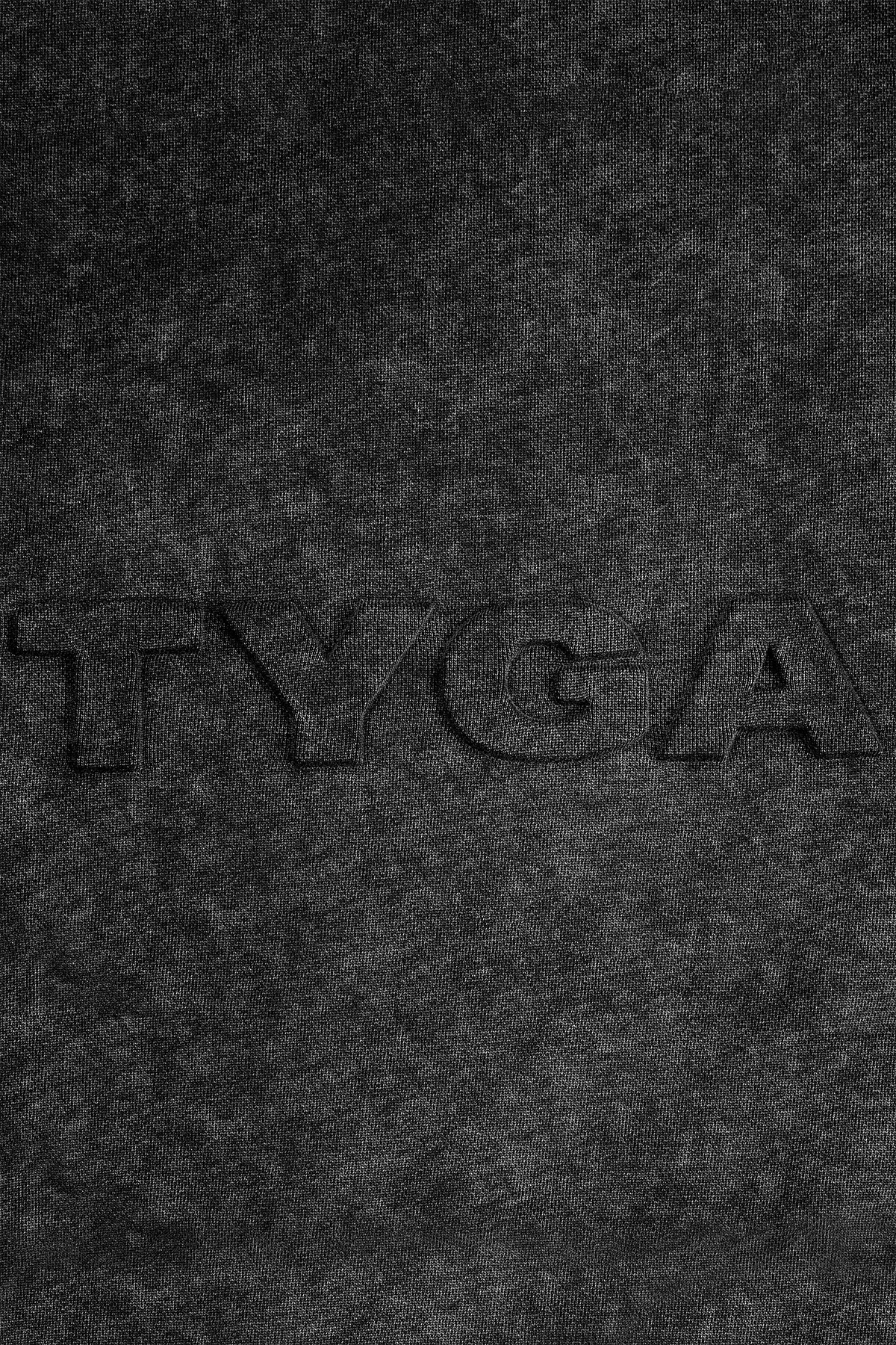 LETTER OF TYGA CONVEX HOODIE - BLACK