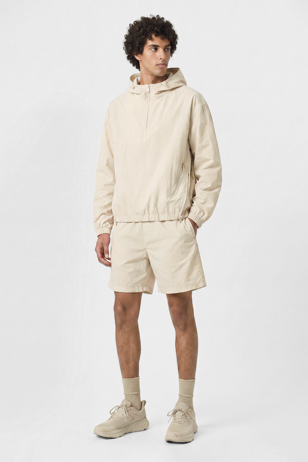 TYGA NYLON JACKET - BEIGE