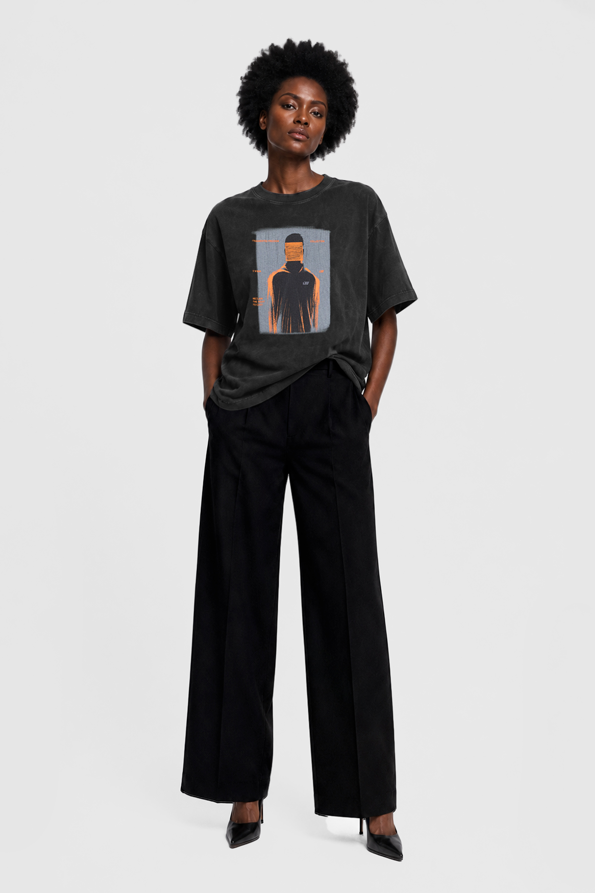 LOOM COTTON T-SHIRT - BLACK