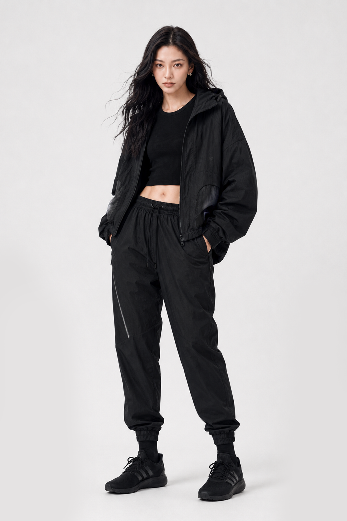 TYGA ICON PARACHUTE JACKET - BLACK