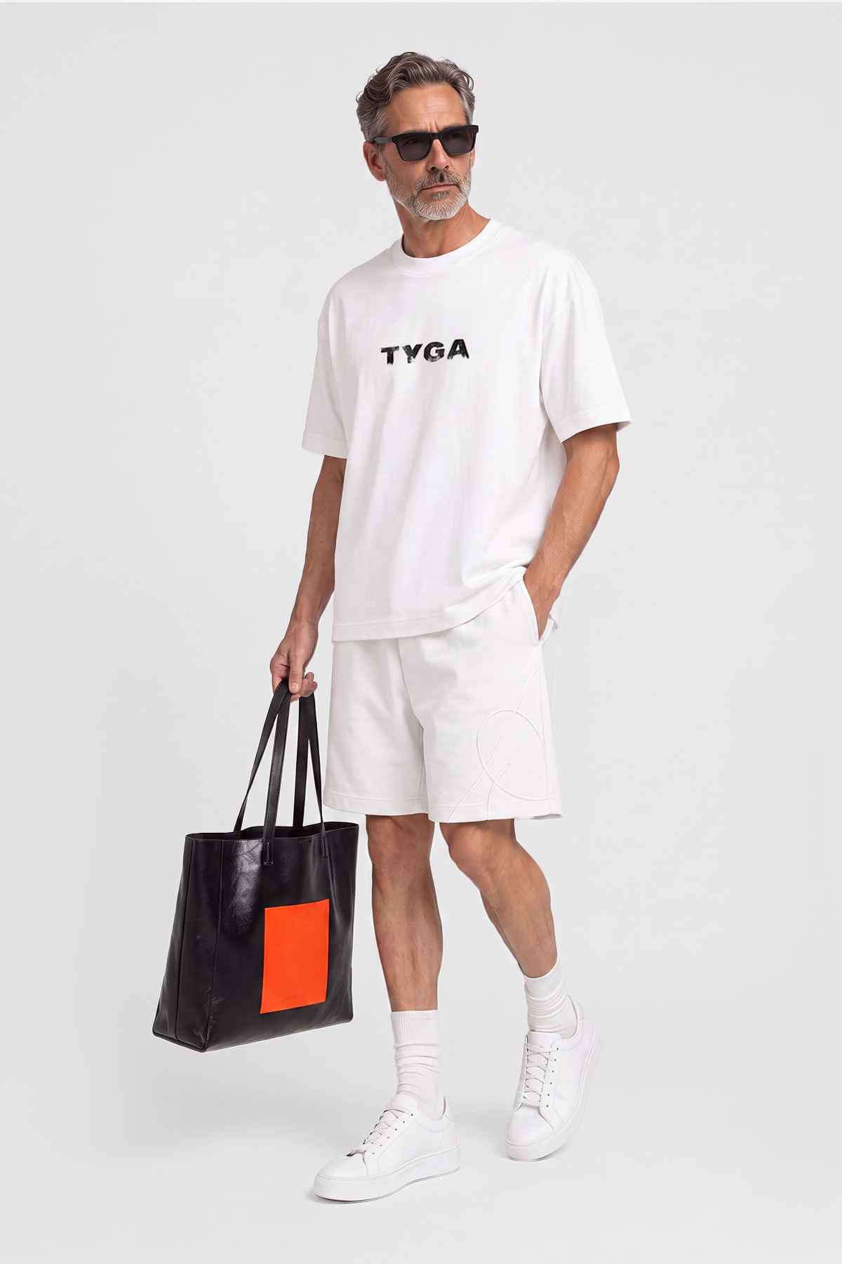 TYGA DRENCHED T-SHIRT - WHITE
