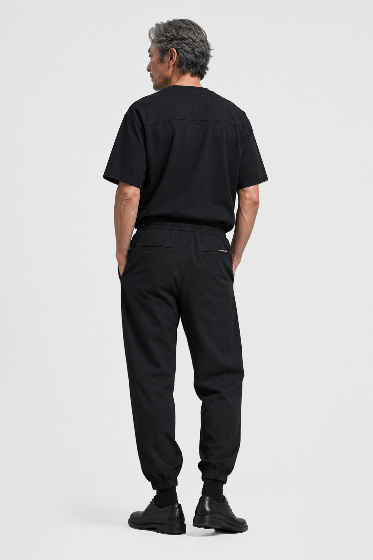 RELAXED TYGA NYLON PANTS - BLACK