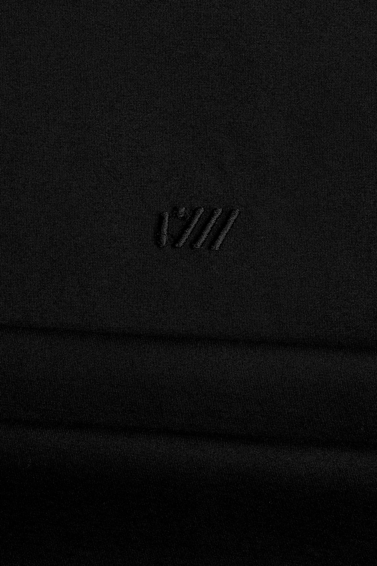 CROSS EMBROIDERY T-SHIRT - BLACK