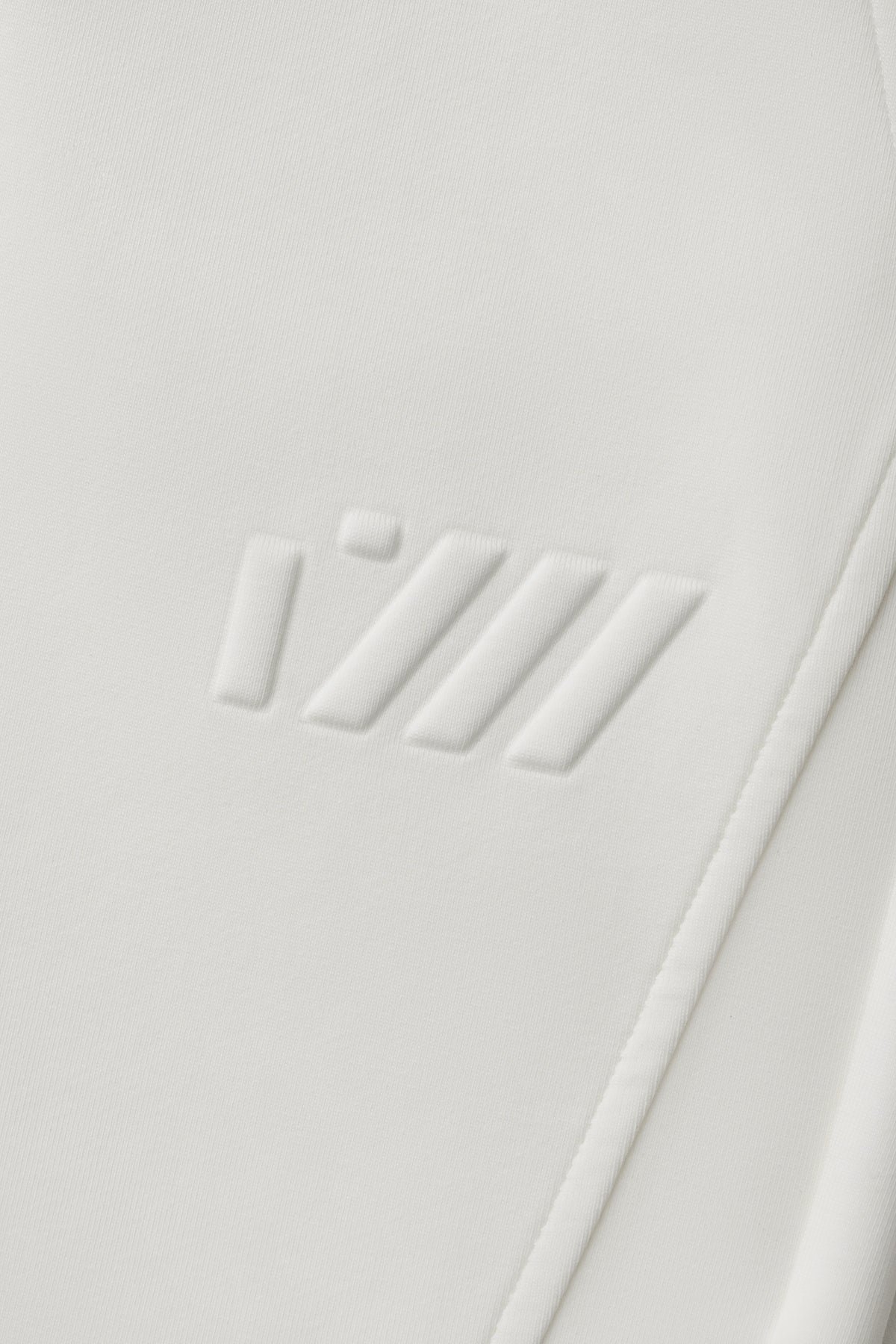 EMBOSSED LETTER OF TYGA SWEATSHORT - WHITE