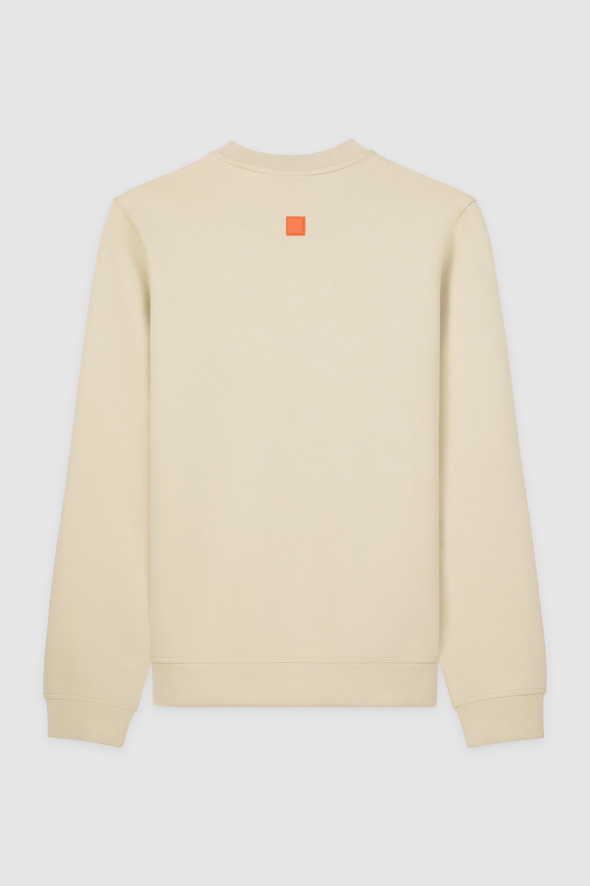 TYGA EMBROIDERY ROUND NECK SWEATER - BEIGE