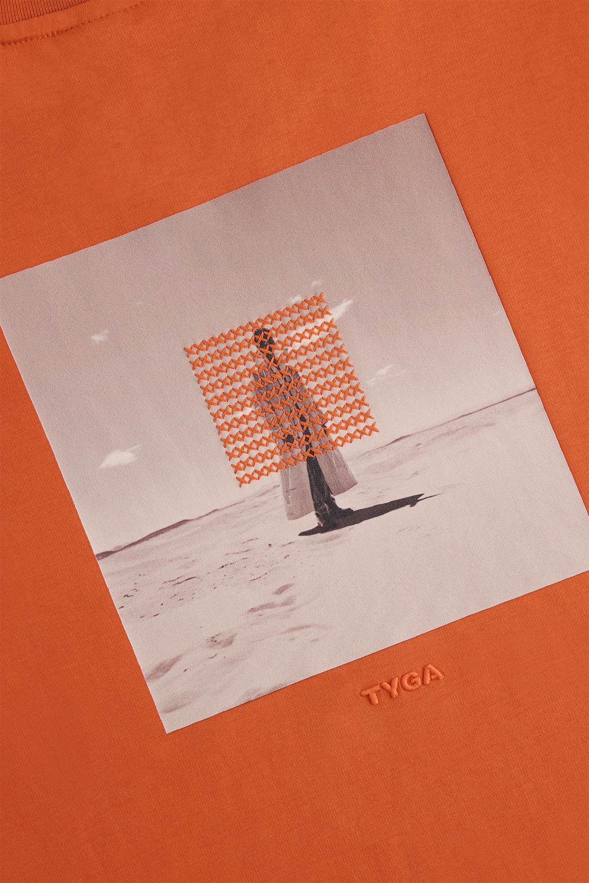 HEATWAVE COTTON T-SHIRT - ORANGE