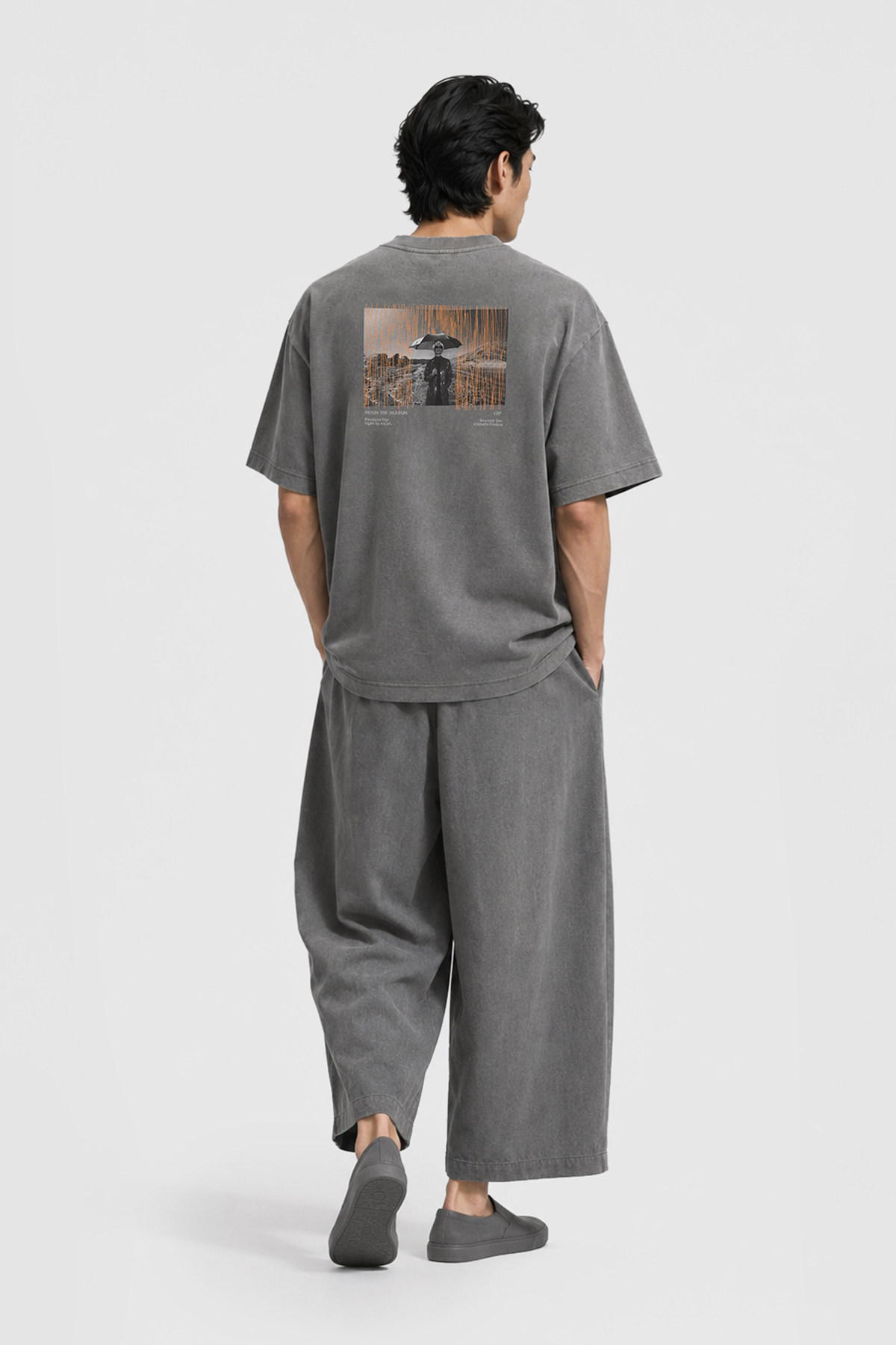 RIGHT TO EXIST T-SHIRT- STONE BLUE