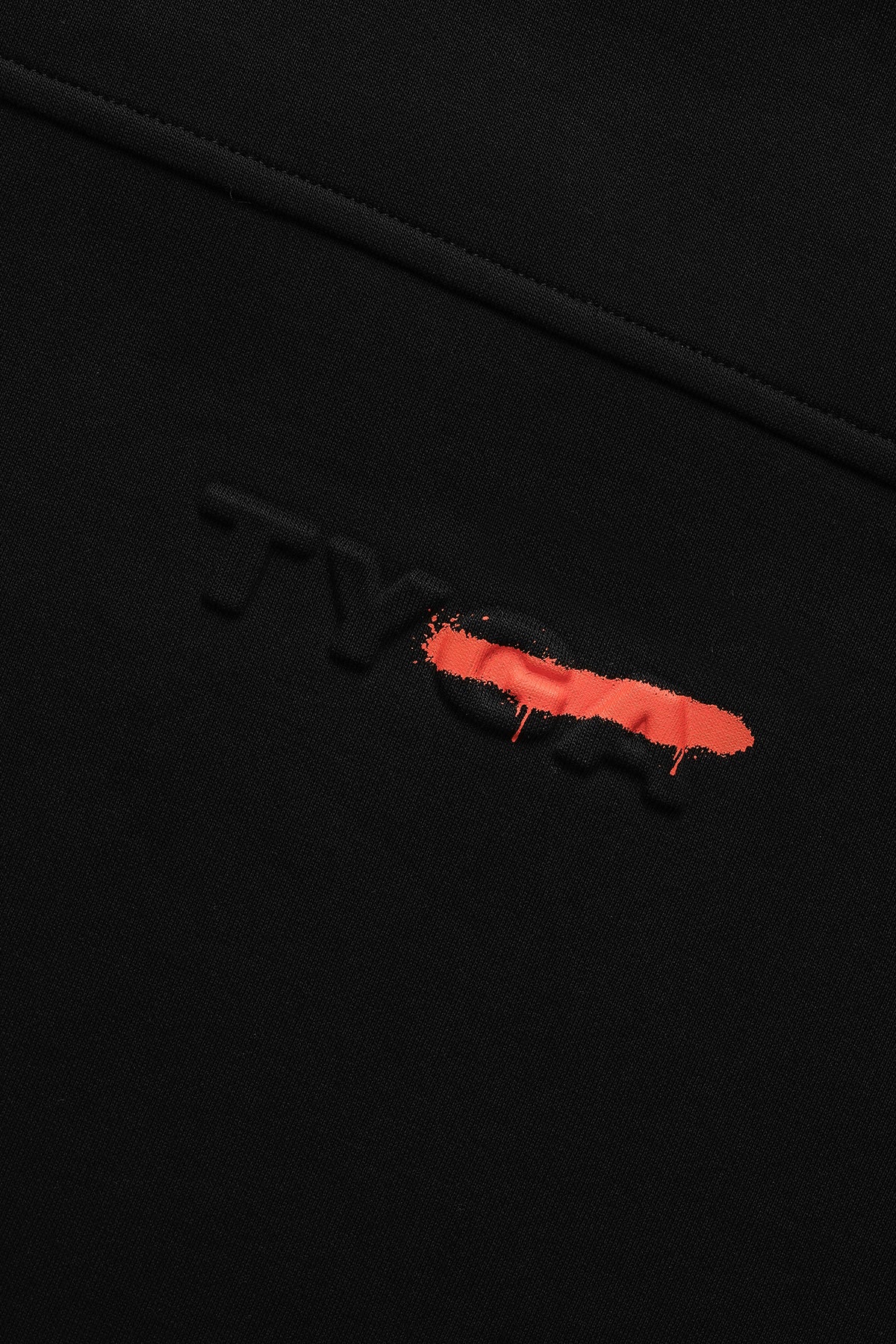EMBOSSED LETTER OF TYGA T-SHIRT - BLACK