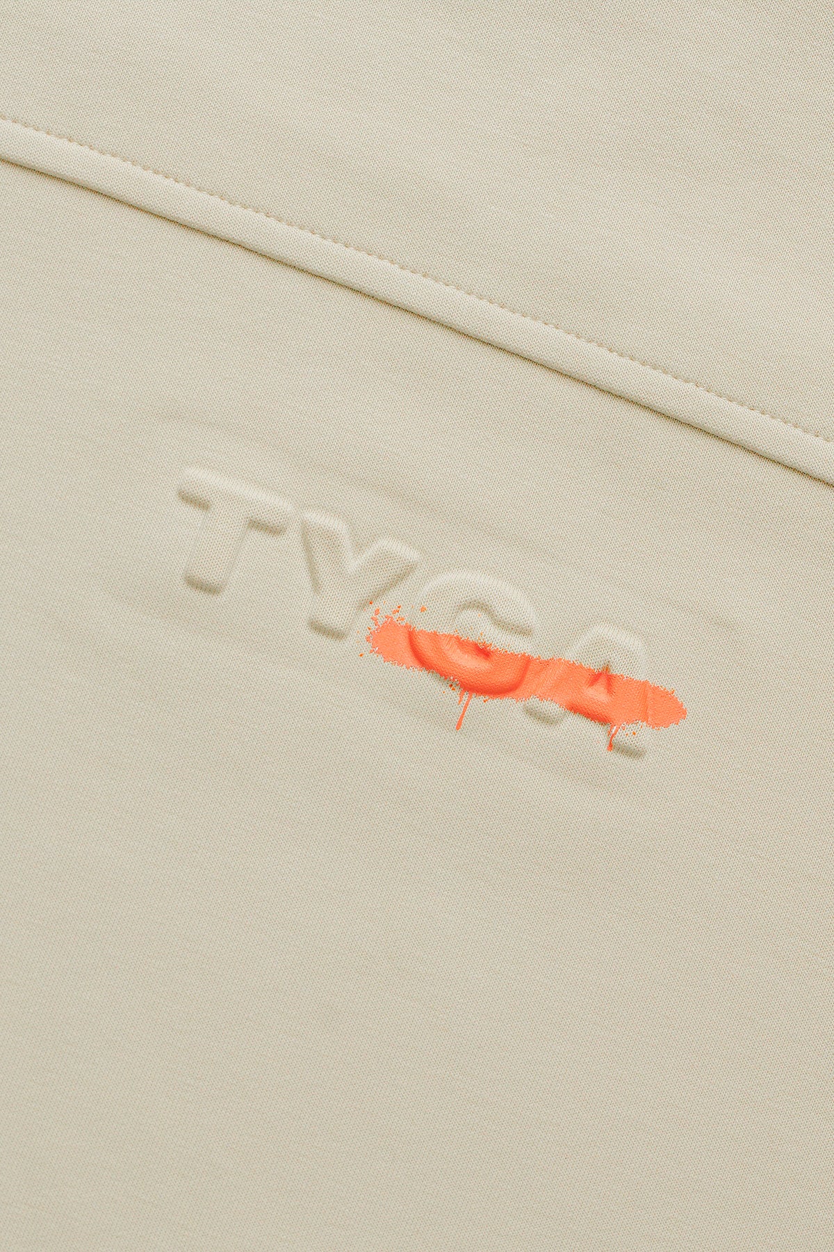 EMBOSSED LETTER OF TYGA T-SHIRT - BEIGE