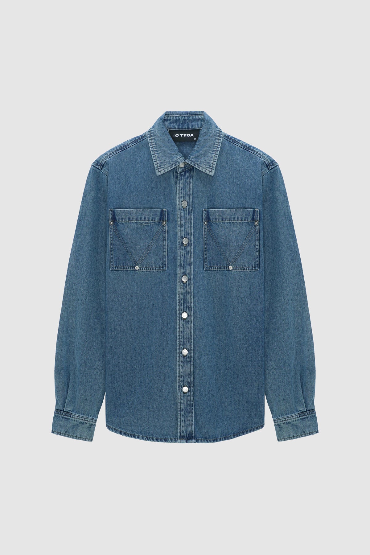 TYGA DENIM OVERSHIRT - INDIGO