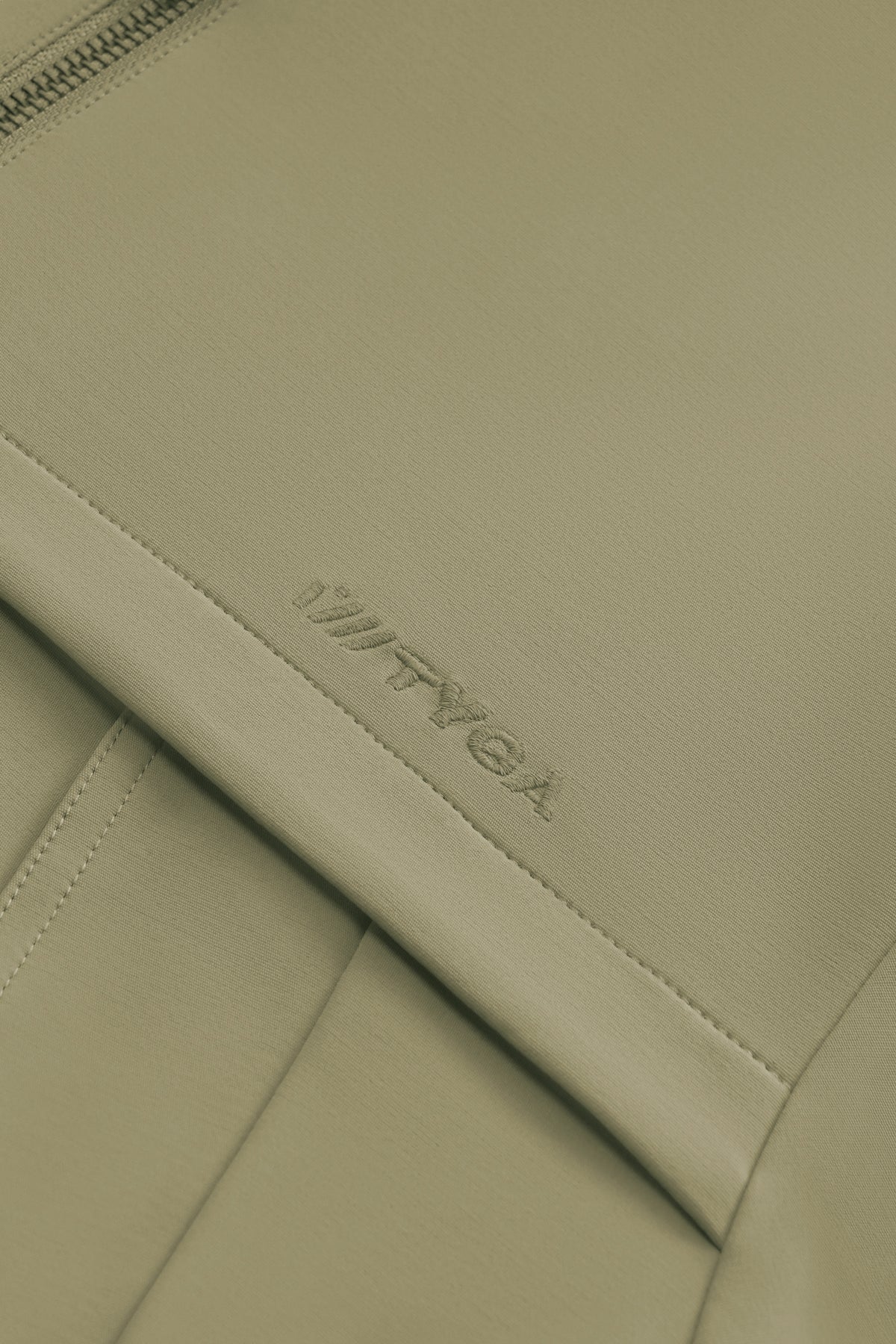 TYGA EMBROIDERY NYLON JACKET - DRAB GREEN