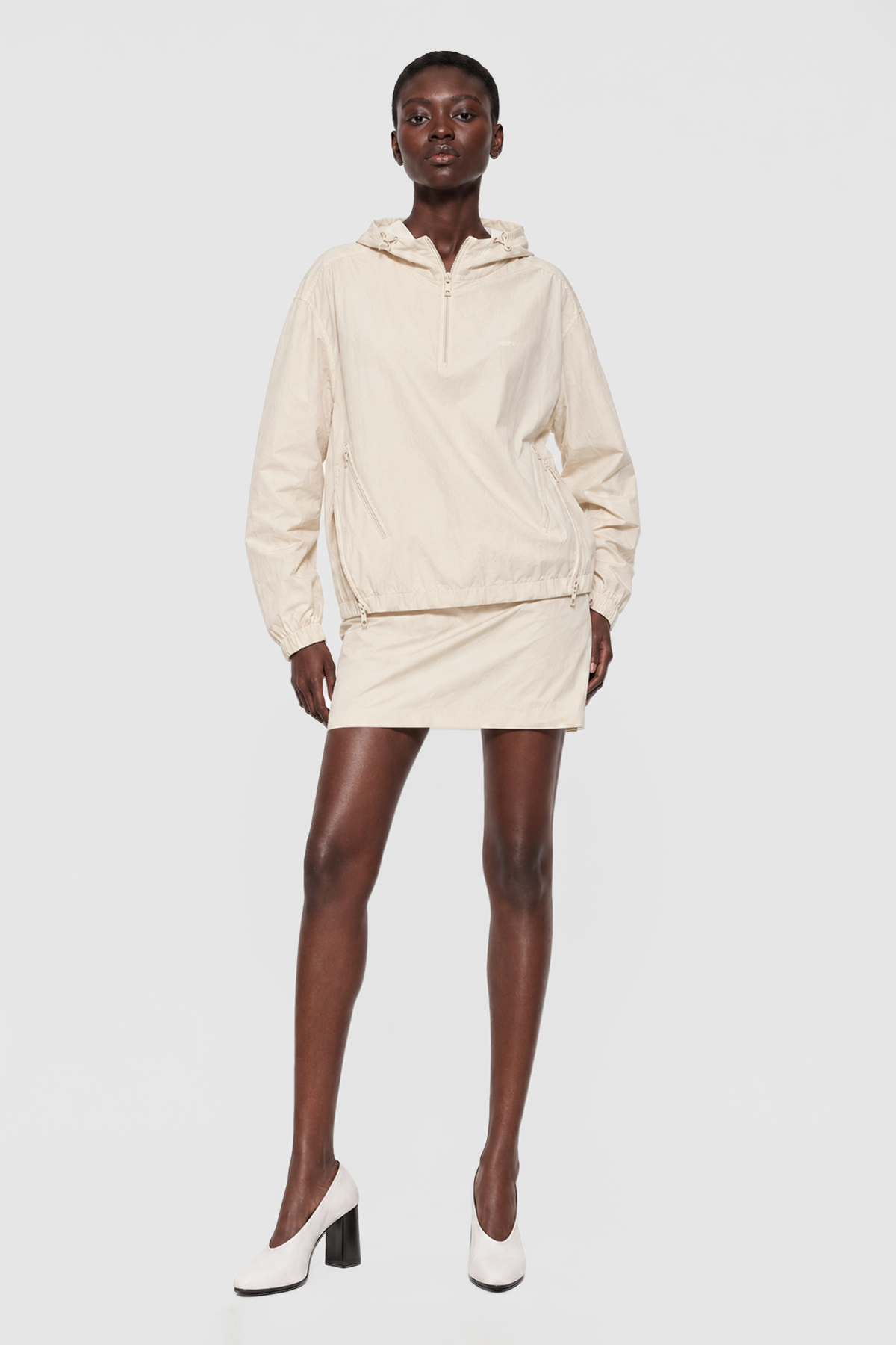TYGA NYLON JACKET - BEIGE