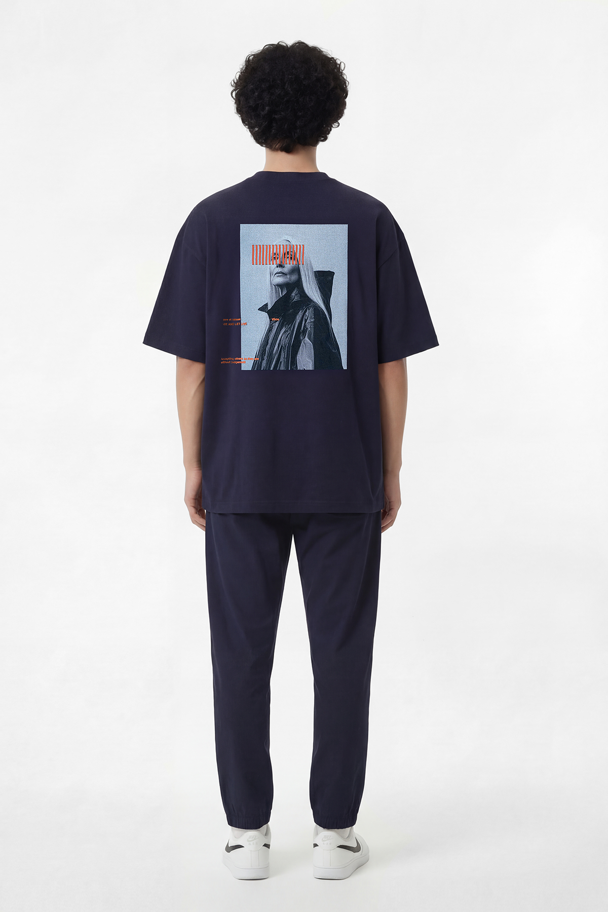 ECHOES OF REBEL T-SHIRT - OXFORD BLUE