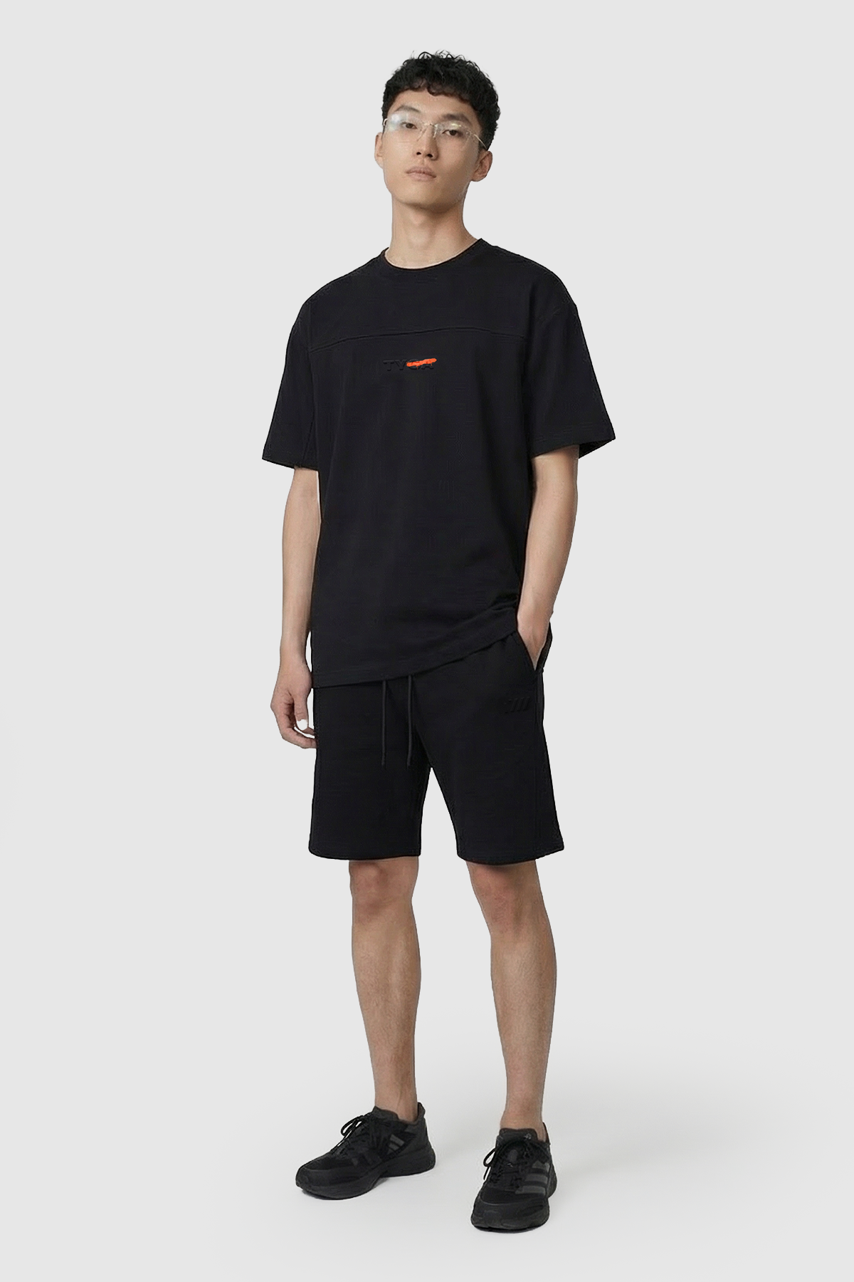 EMBOSSED LETTER OF TYGA T-SHIRT - BLACK