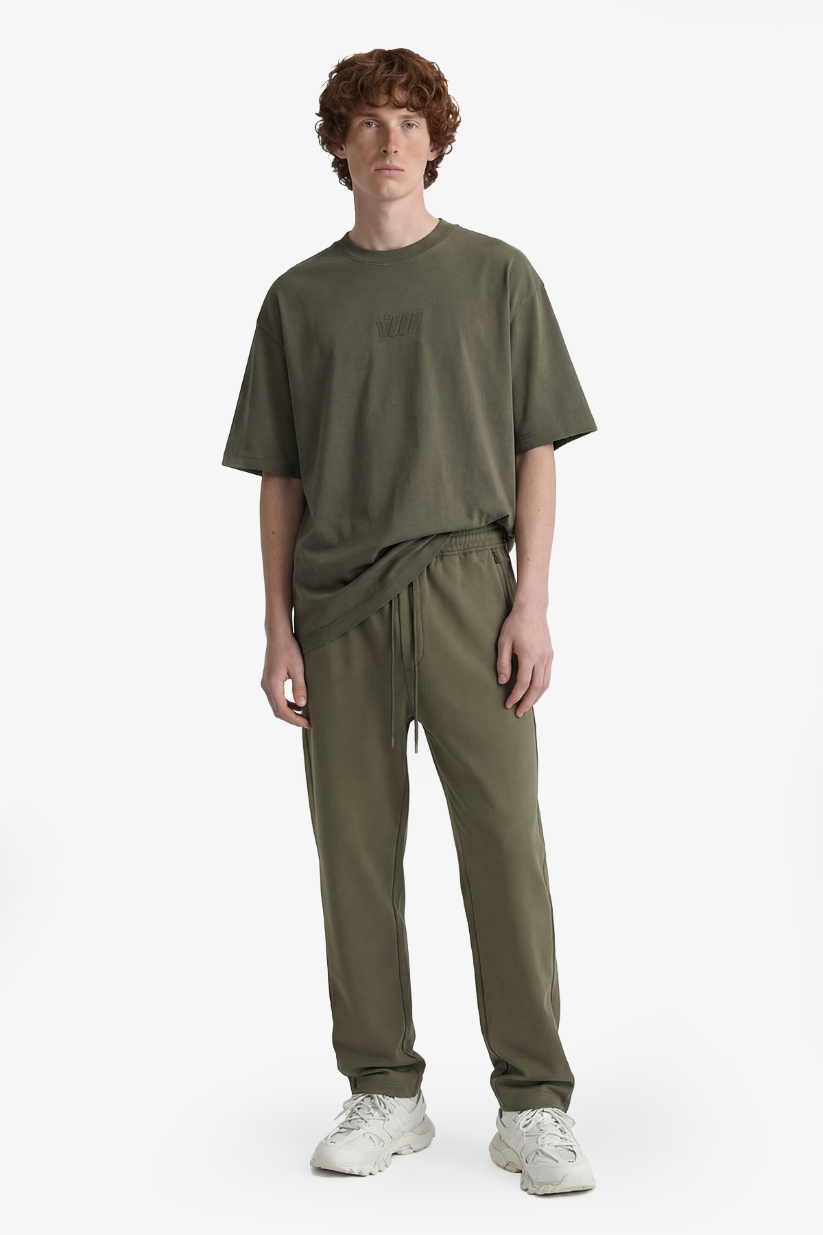 TYGA ICON TB EMBROIDERY OVERSIZED T-SHIRT - ARMY GREEN