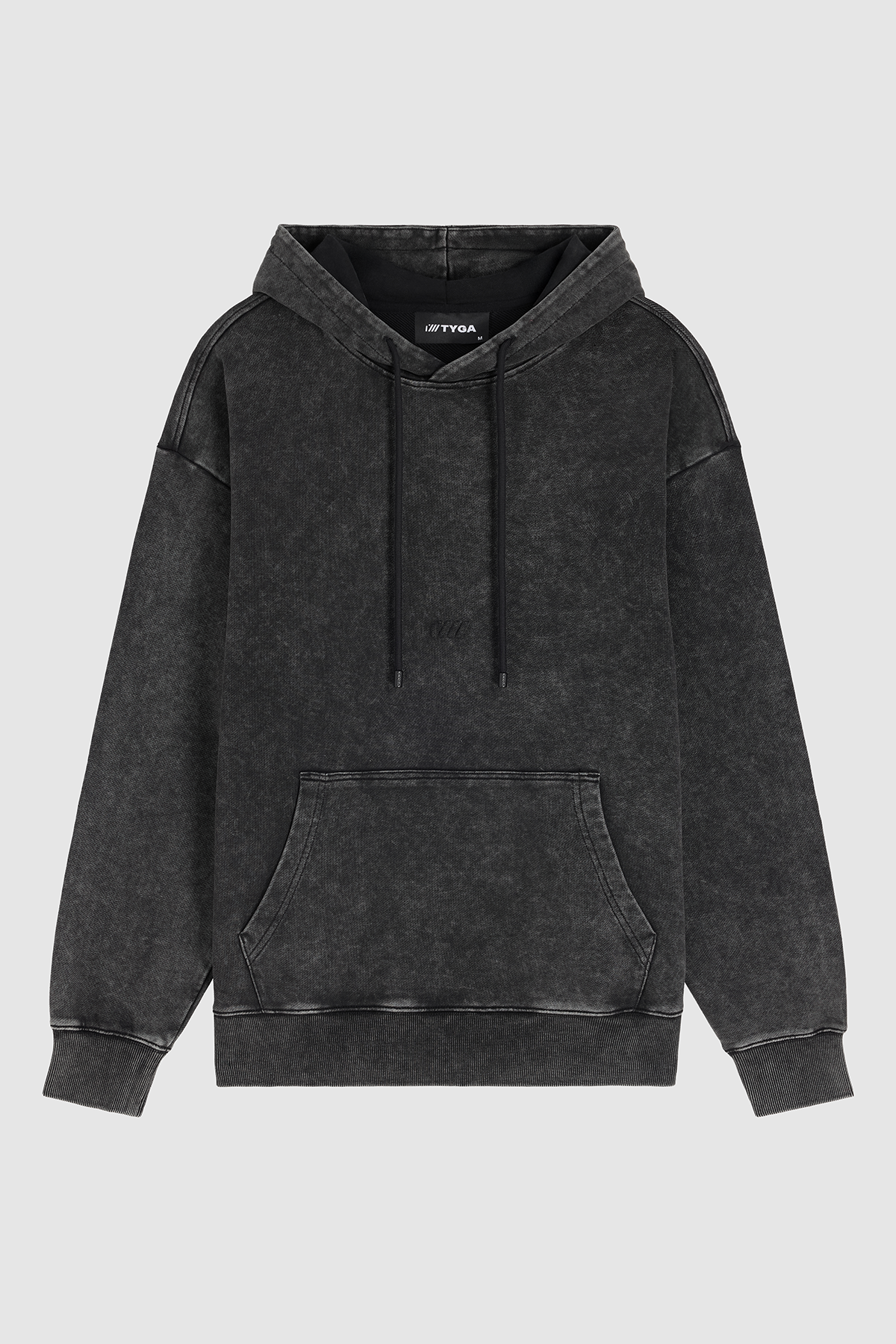 LETTER OF TYGA CONVEX HOODIE - BLACK