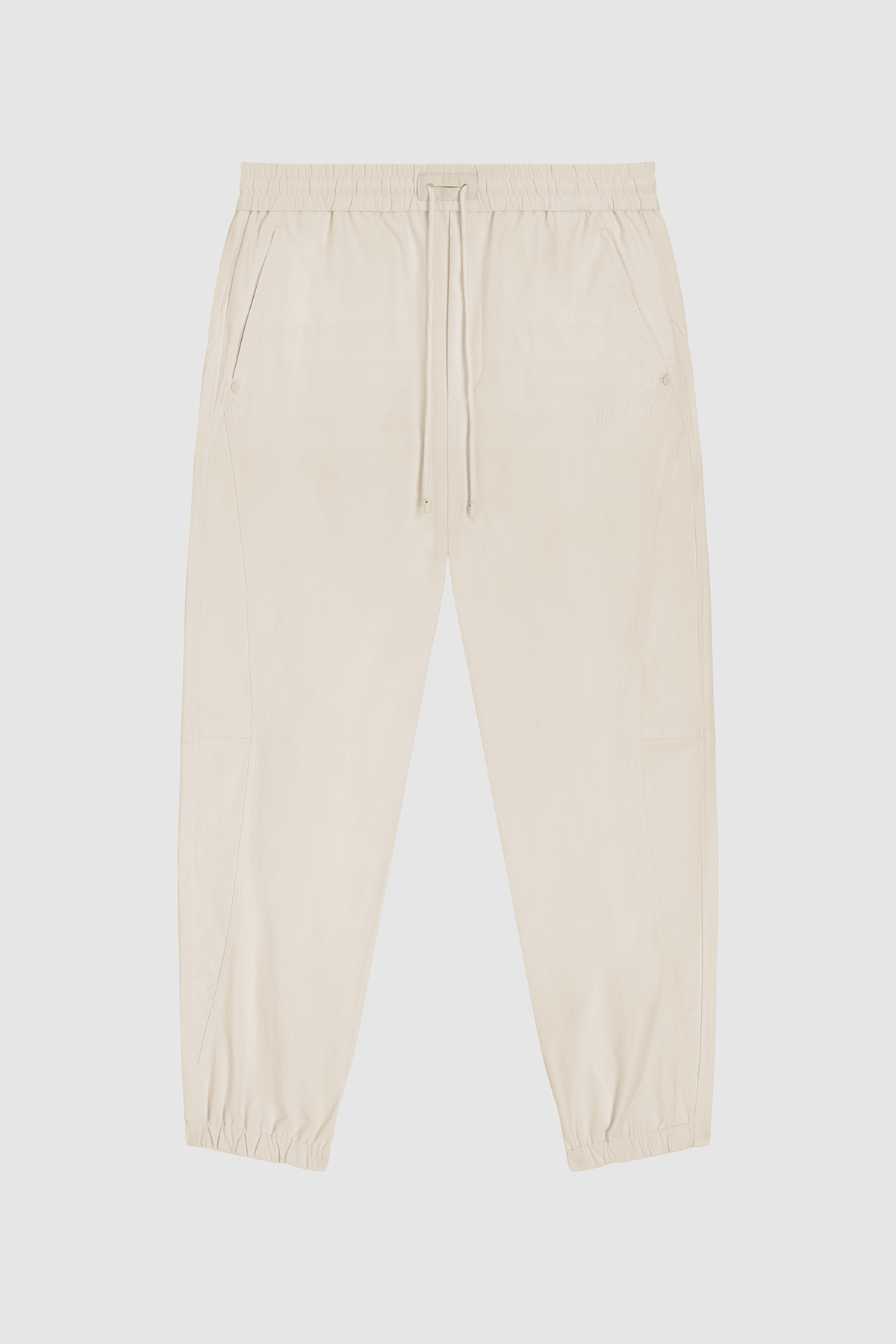 RELAXED TYGA NYLON PANTS - BEIGE