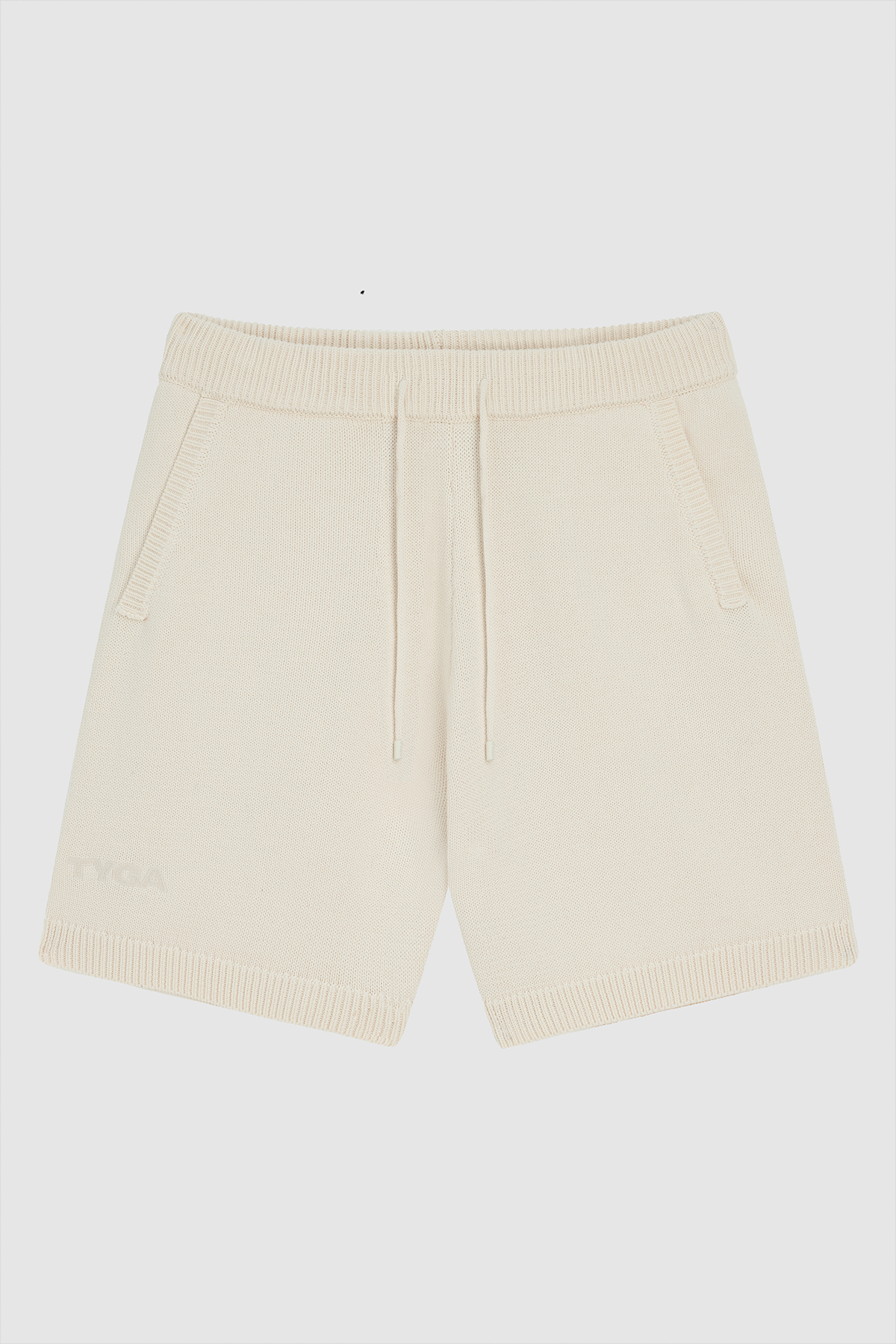 TYGA KNIT SHORTS - BEIGE