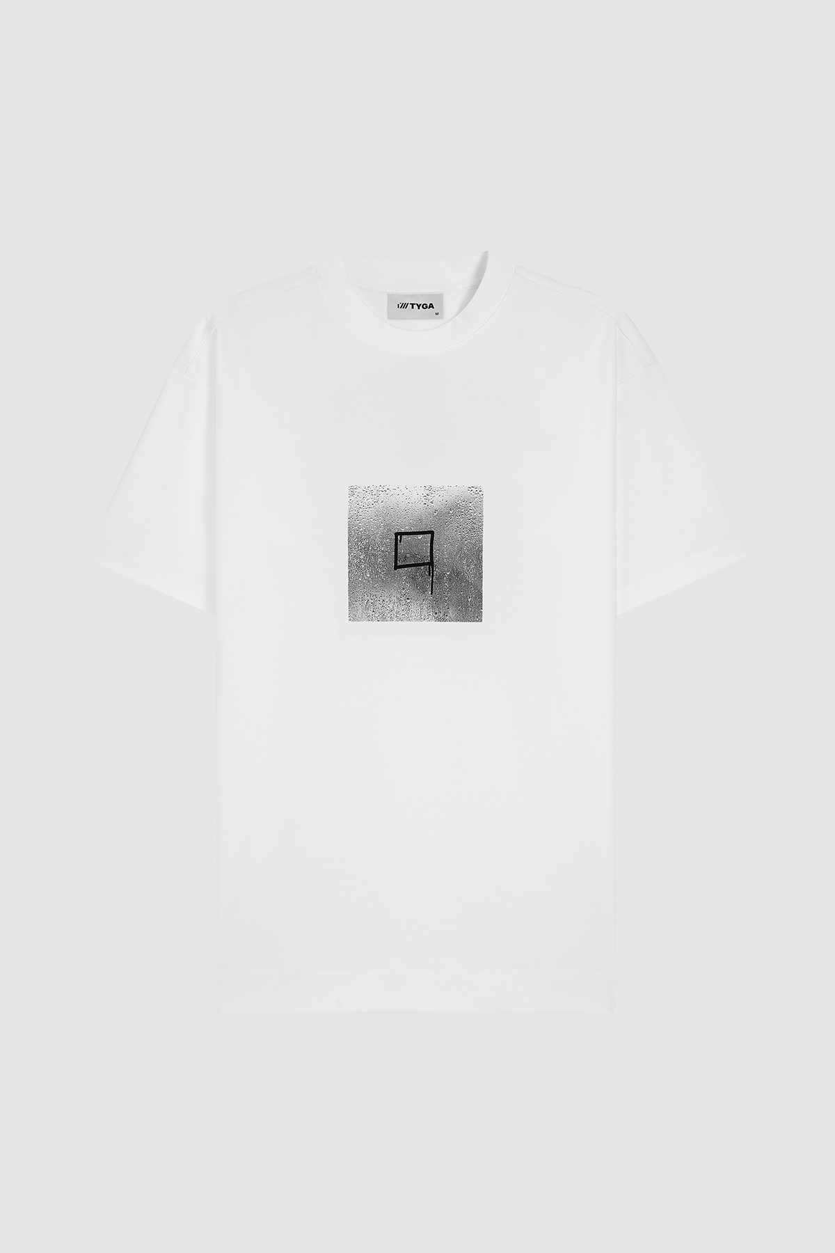 RAINDROP COTTON T-SHIRT - WHITE