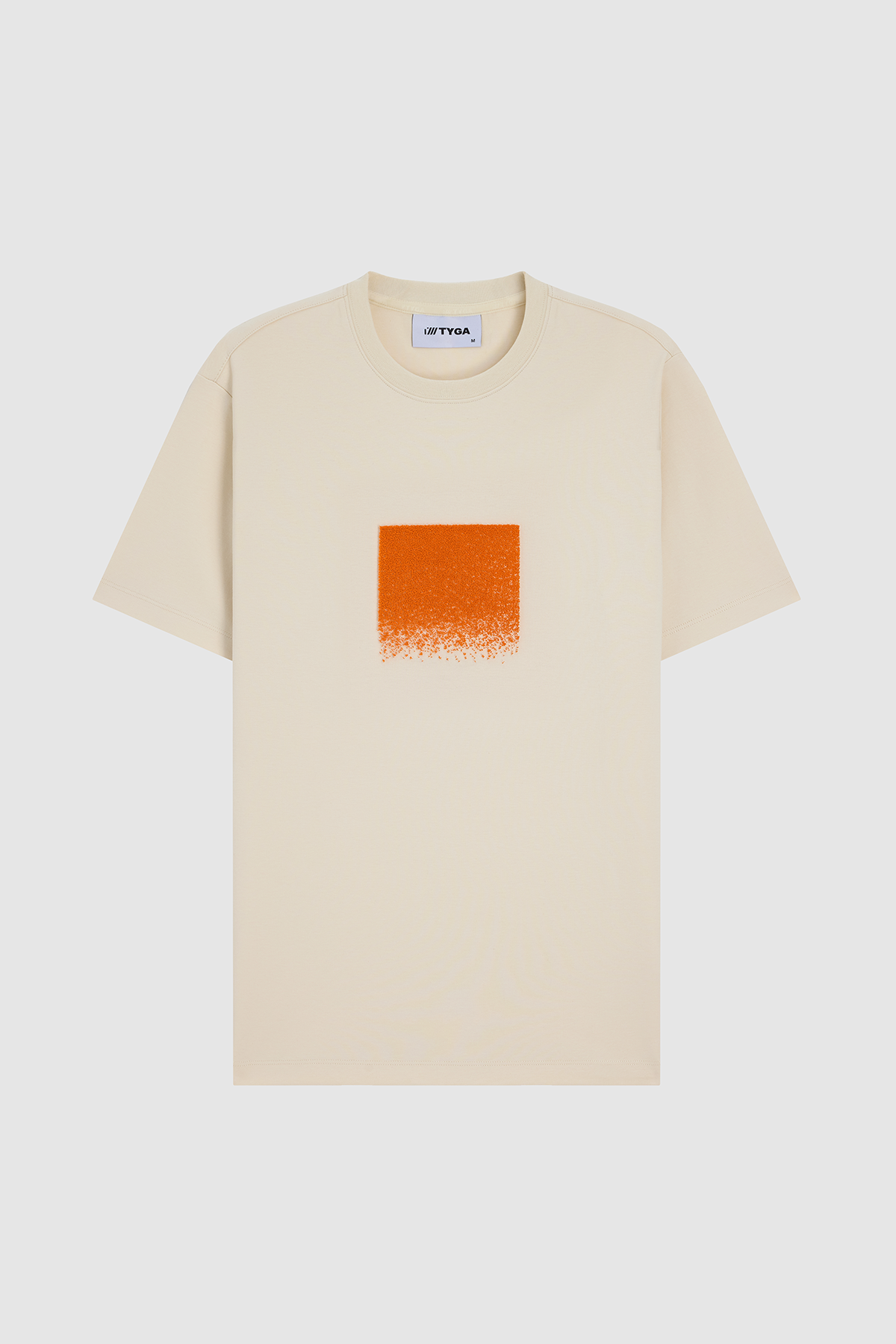 DRIZZLE EMBROIDERY T-SHIRT - BEIGE