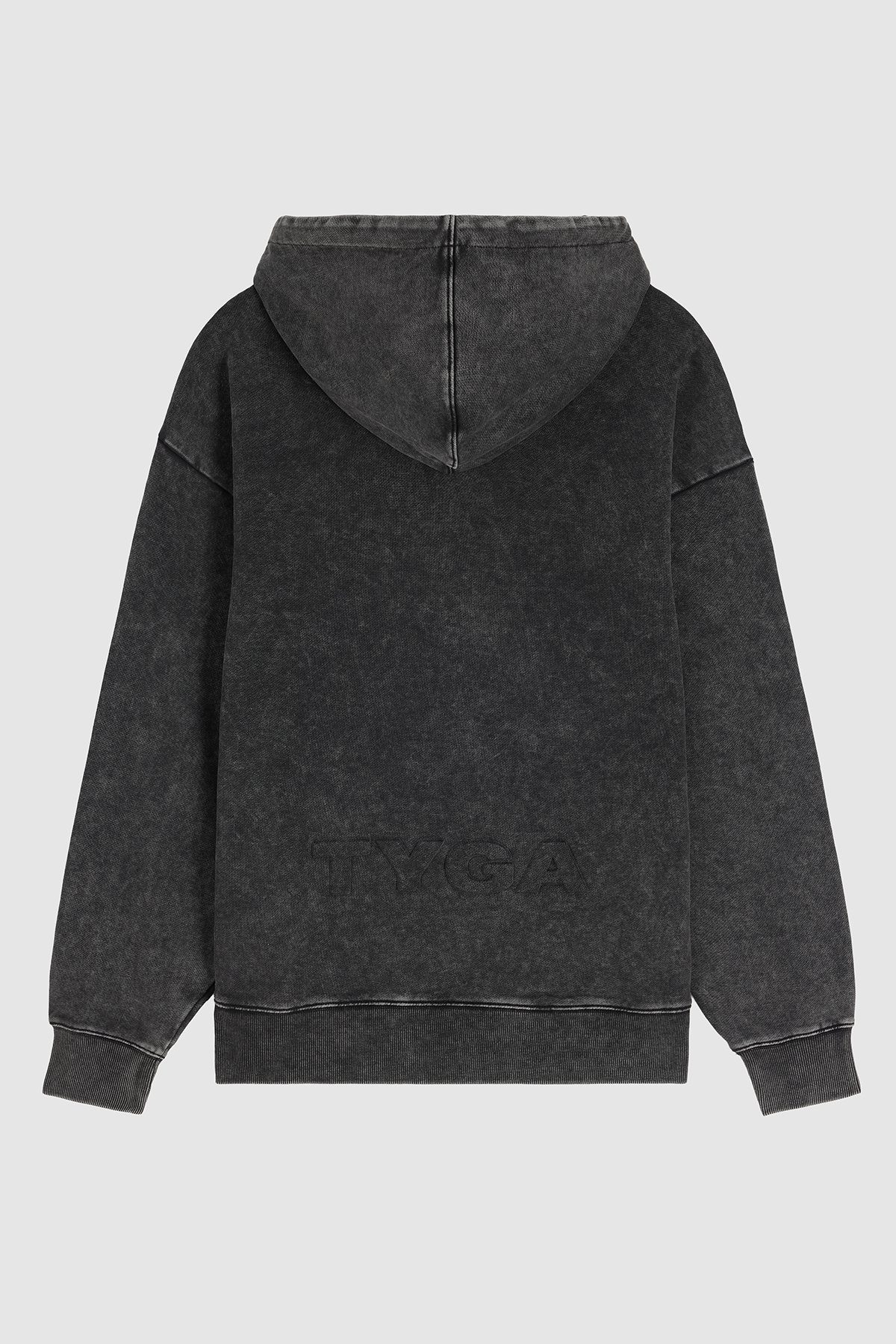 LETTER OF TYGA CONVEX HOODIE - BLACK