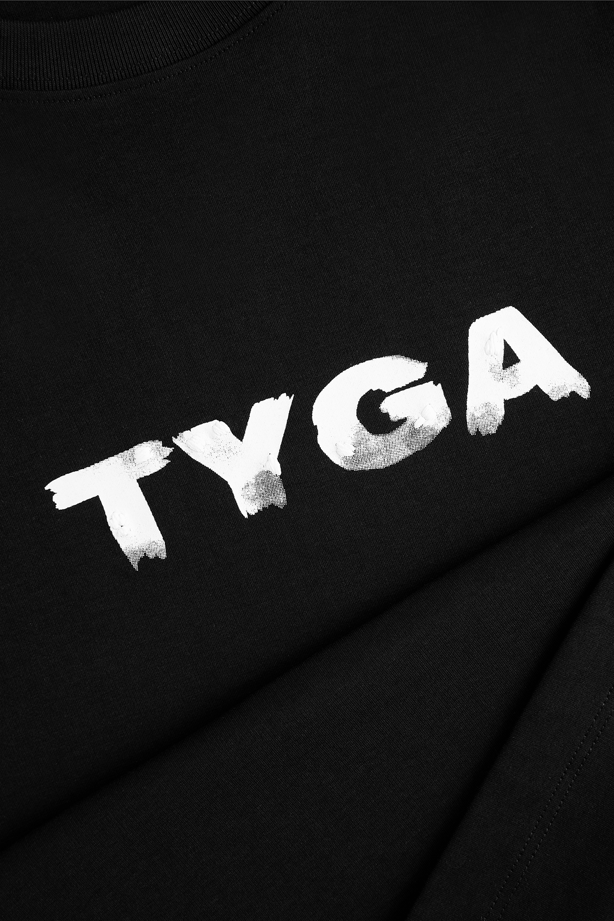 TYGA DRENCHED T-SHIRT - BLACK