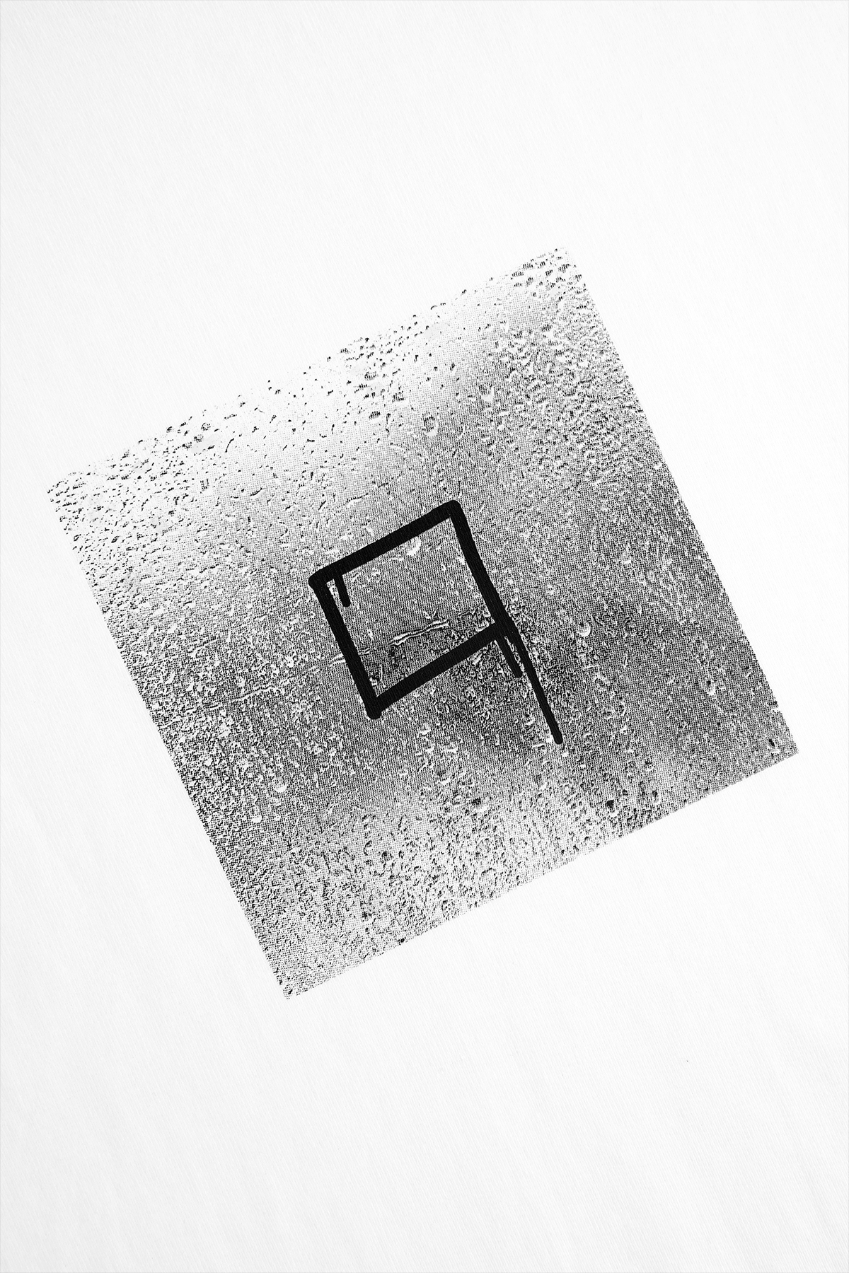 RAINDROP COTTON T-SHIRT - WHITE