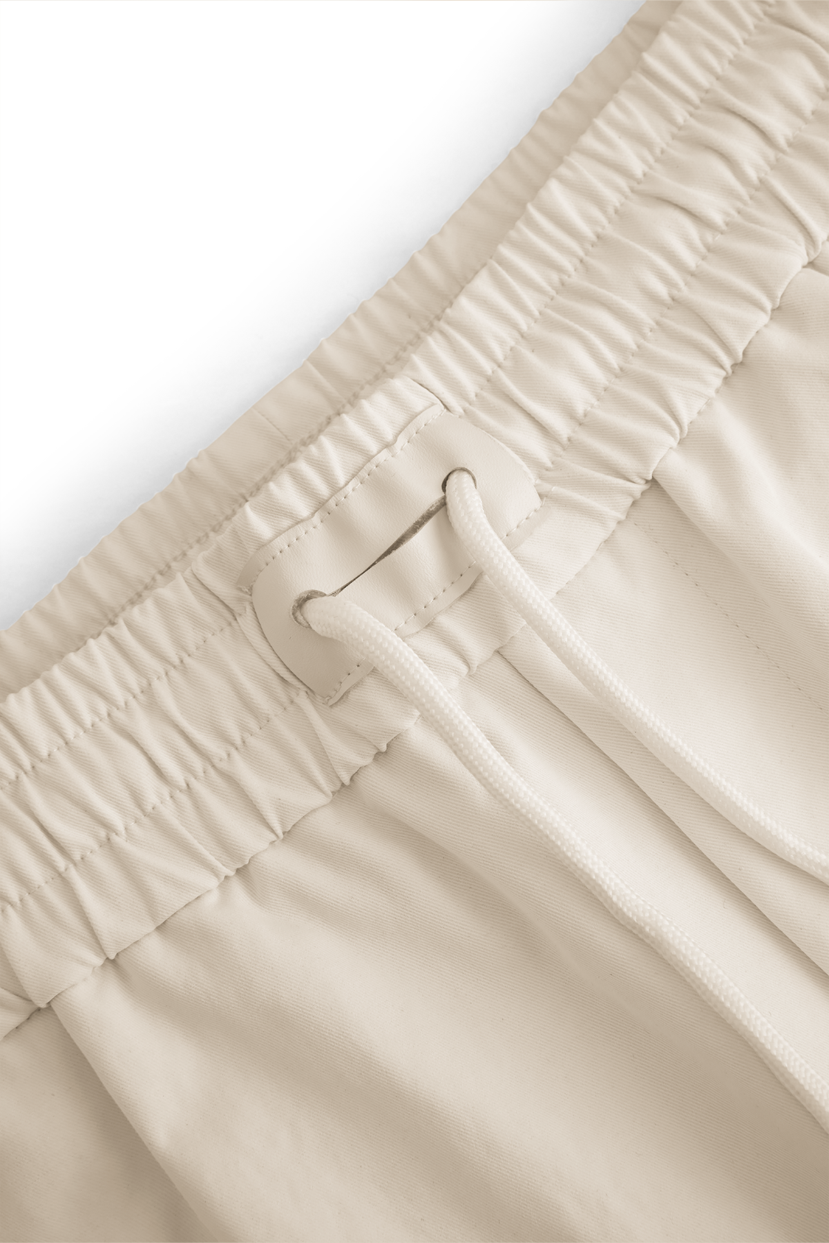RELAXED TYGA NYLON PANTS - BEIGE