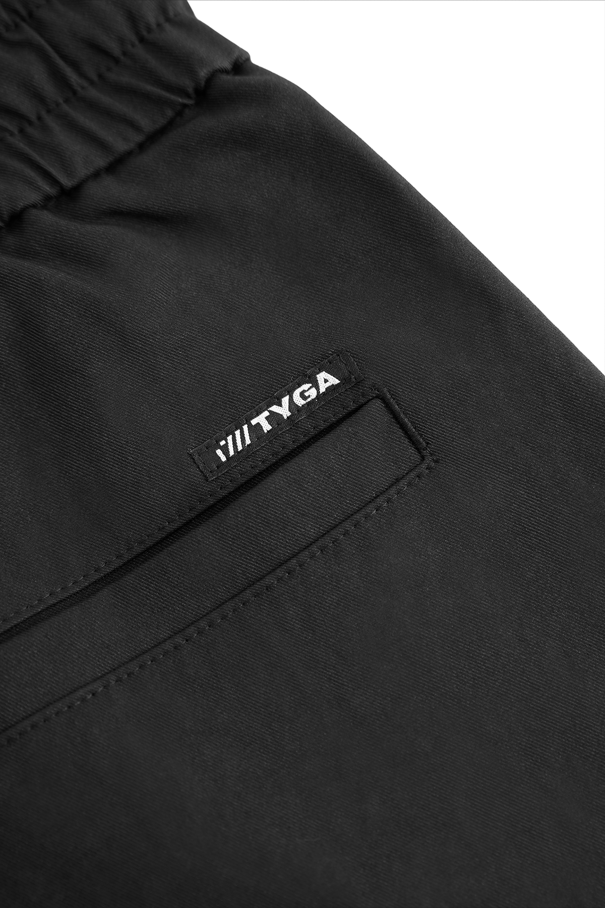 RELAXED TYGA NYLON PANTS - BLACK