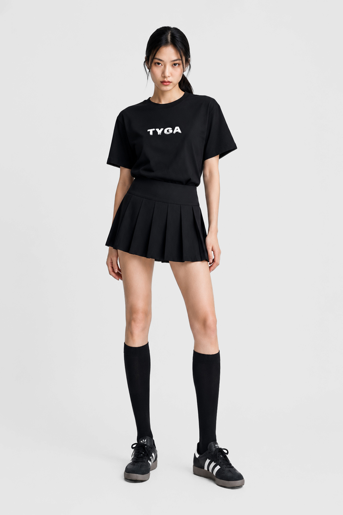 TYGA DRENCHED T-SHIRT - BLACK