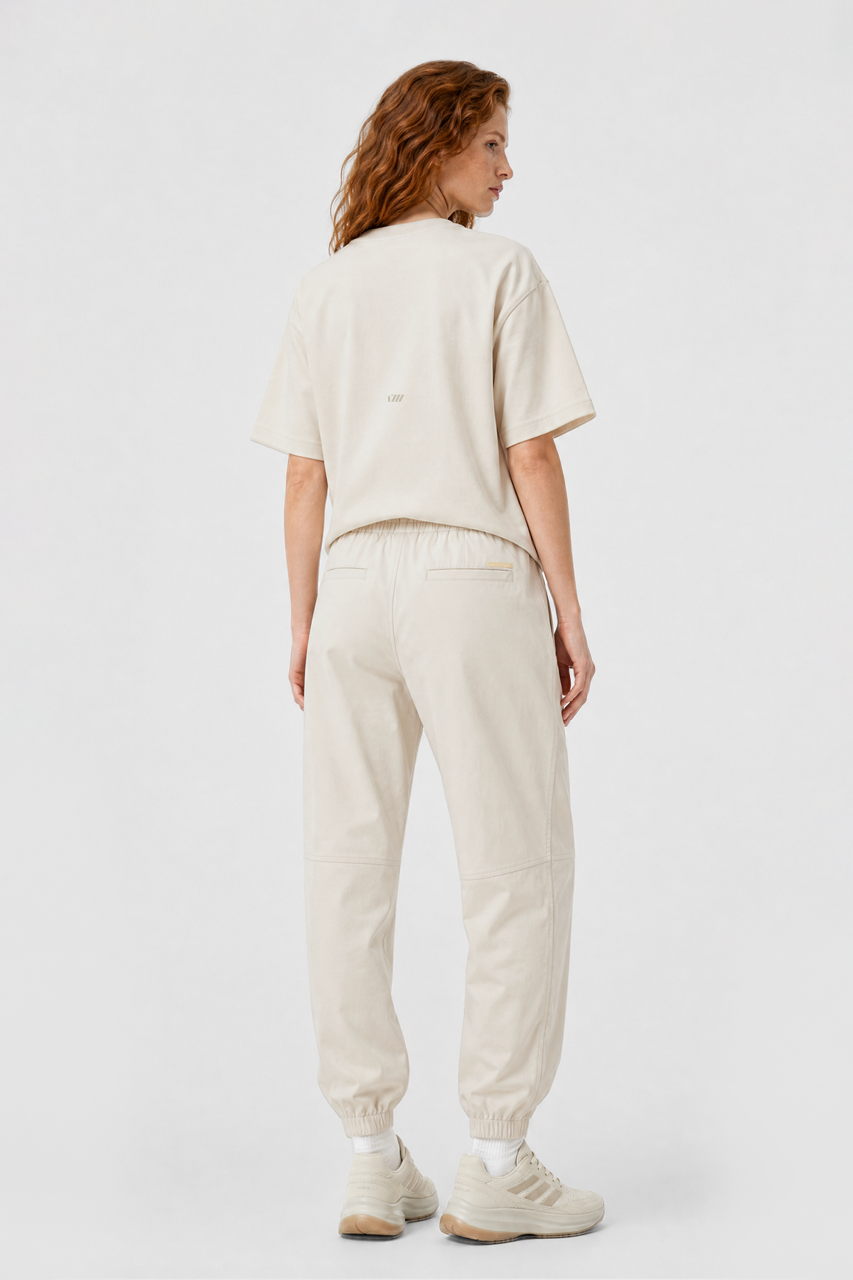 RELAXED TYGA NYLON PANTS - BEIGE