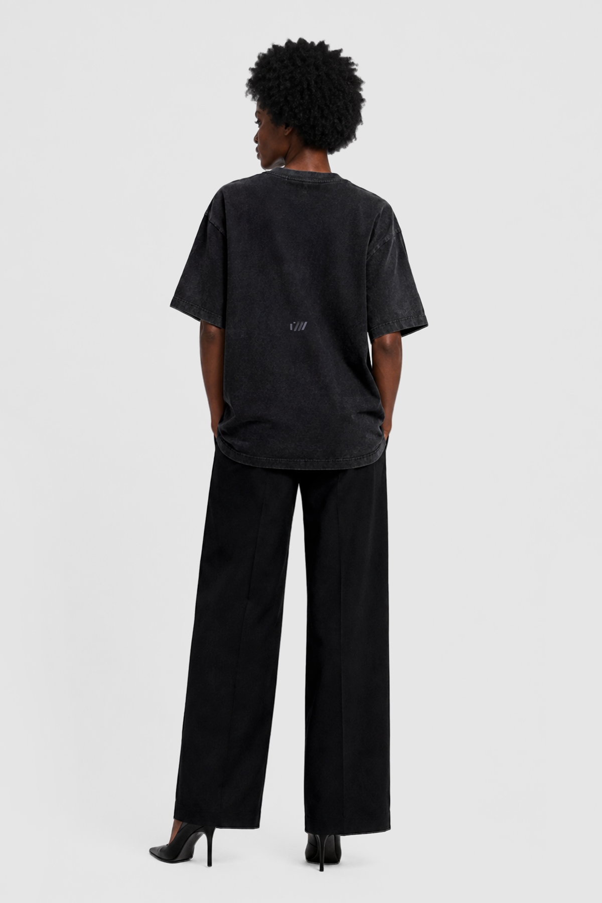LOOM COTTON T-SHIRT - BLACK