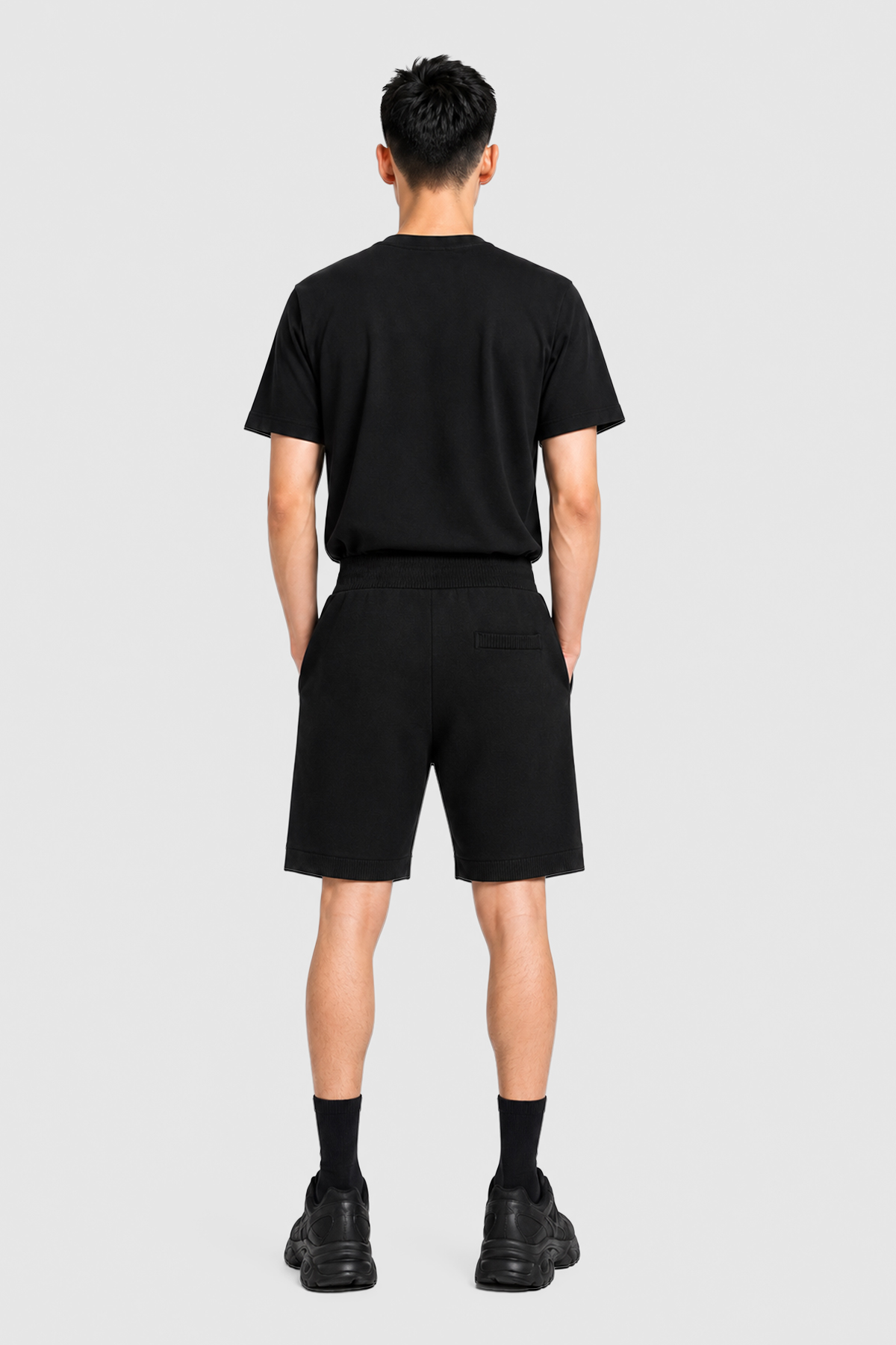 TYGA KNIT SHORTS - BLACK