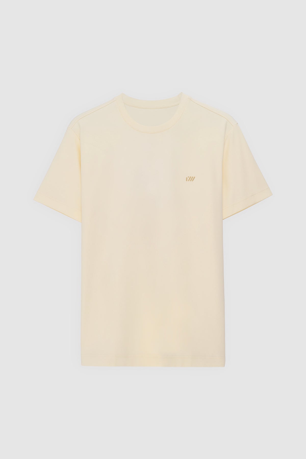 CROSS EMBROIDERY T-SHIRT - BEIGE