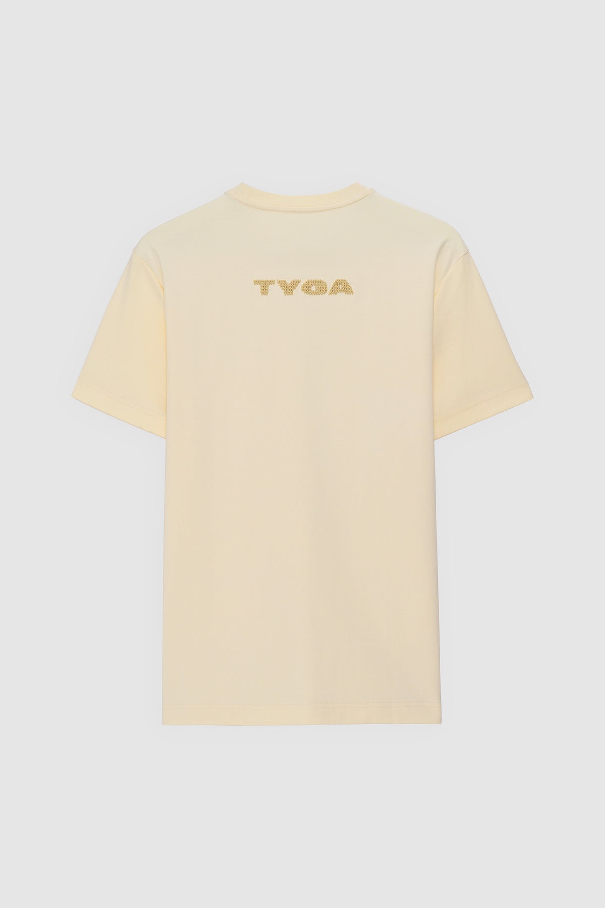 CROSS EMBROIDERY T-SHIRT - BEIGE