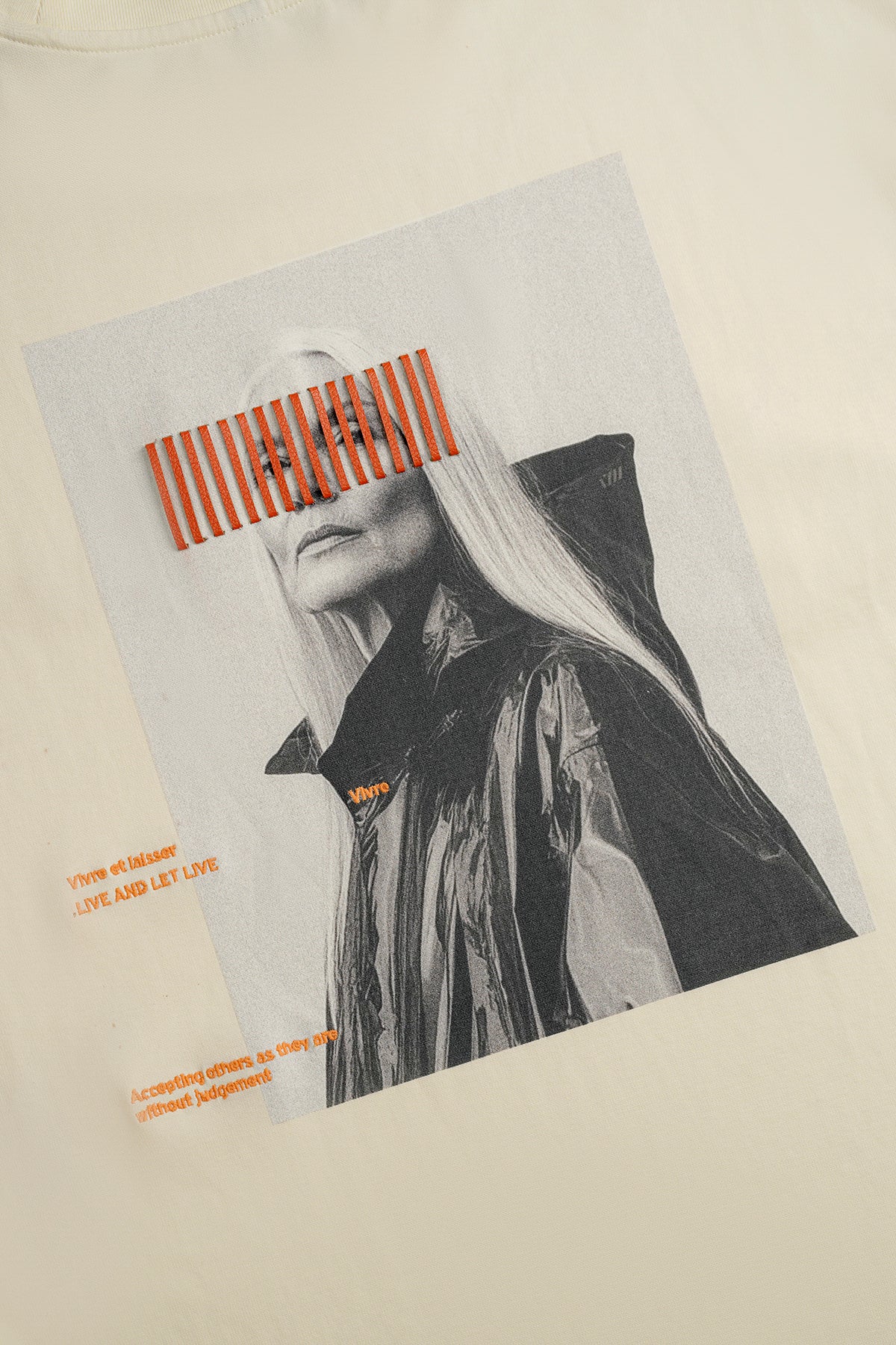 ECHOES OF REBEL T-SHIRT - BEIGE