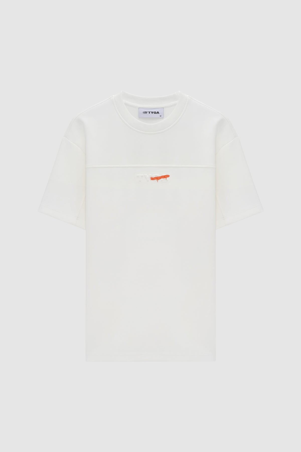 EMBOSSED LETTER OF TYGA T-SHIRT - WHITE