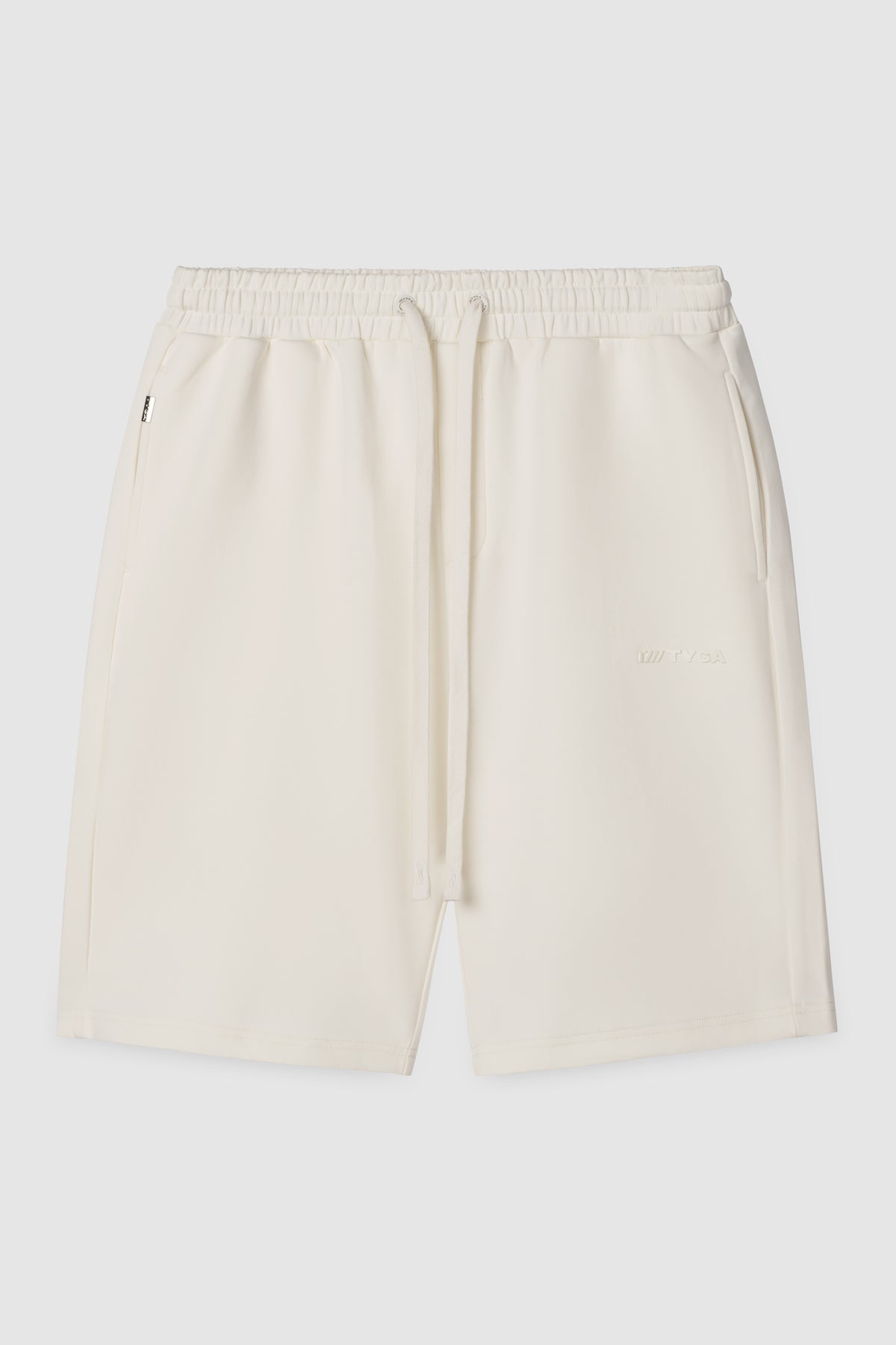 TYGA EMBROIDERY SWEATSHORT - BEIGE