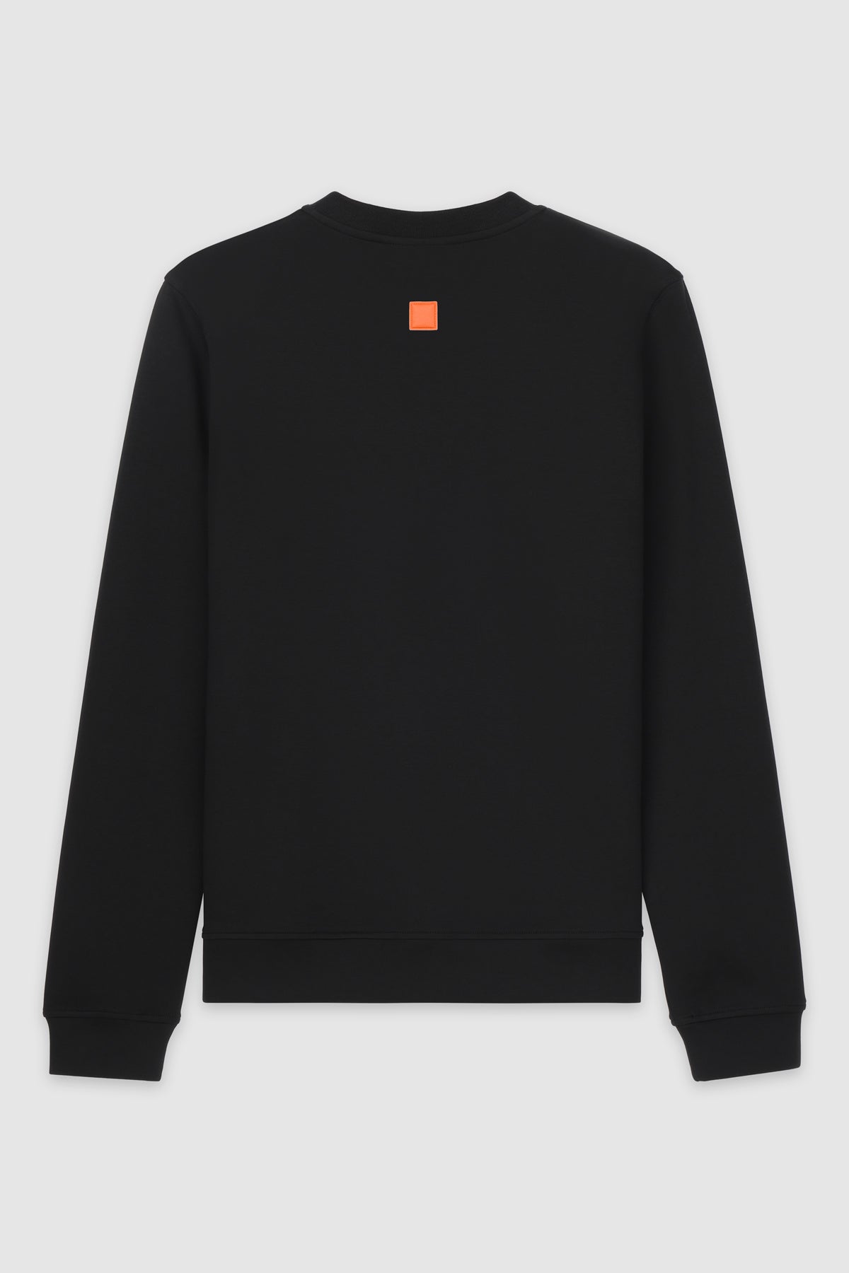 TYGA EMBROIDERY ROUND NECK SWEATER - BLACK