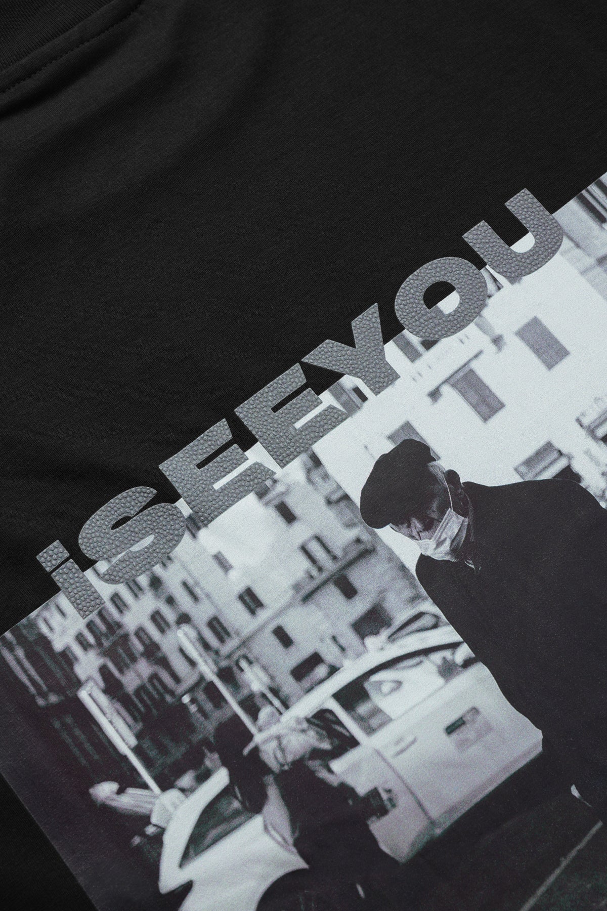 I SEE YOU OVERSIZED T-SHIRT - BLACK