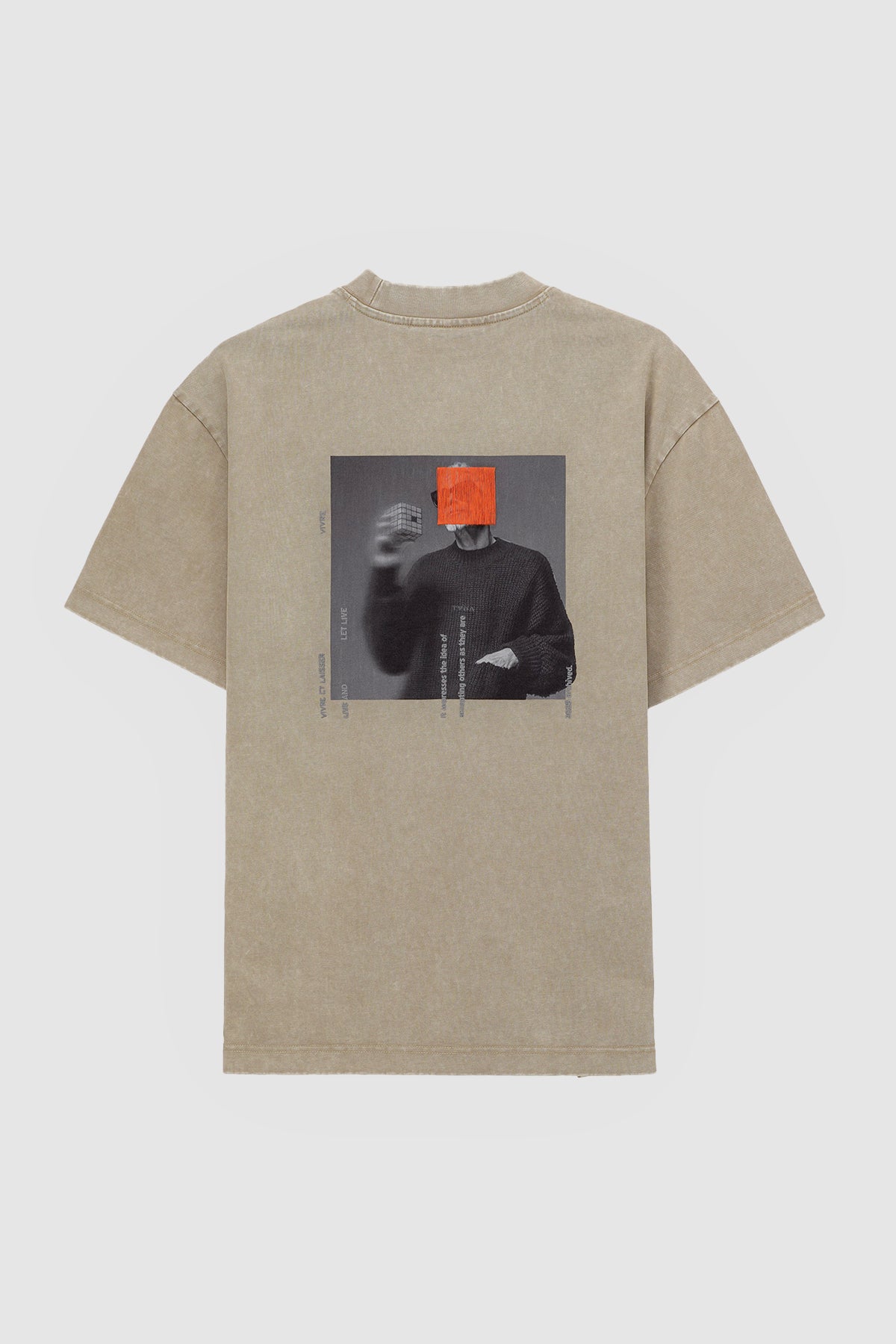 REAL AGE OVERSIZED T-SHIRT - BROWN