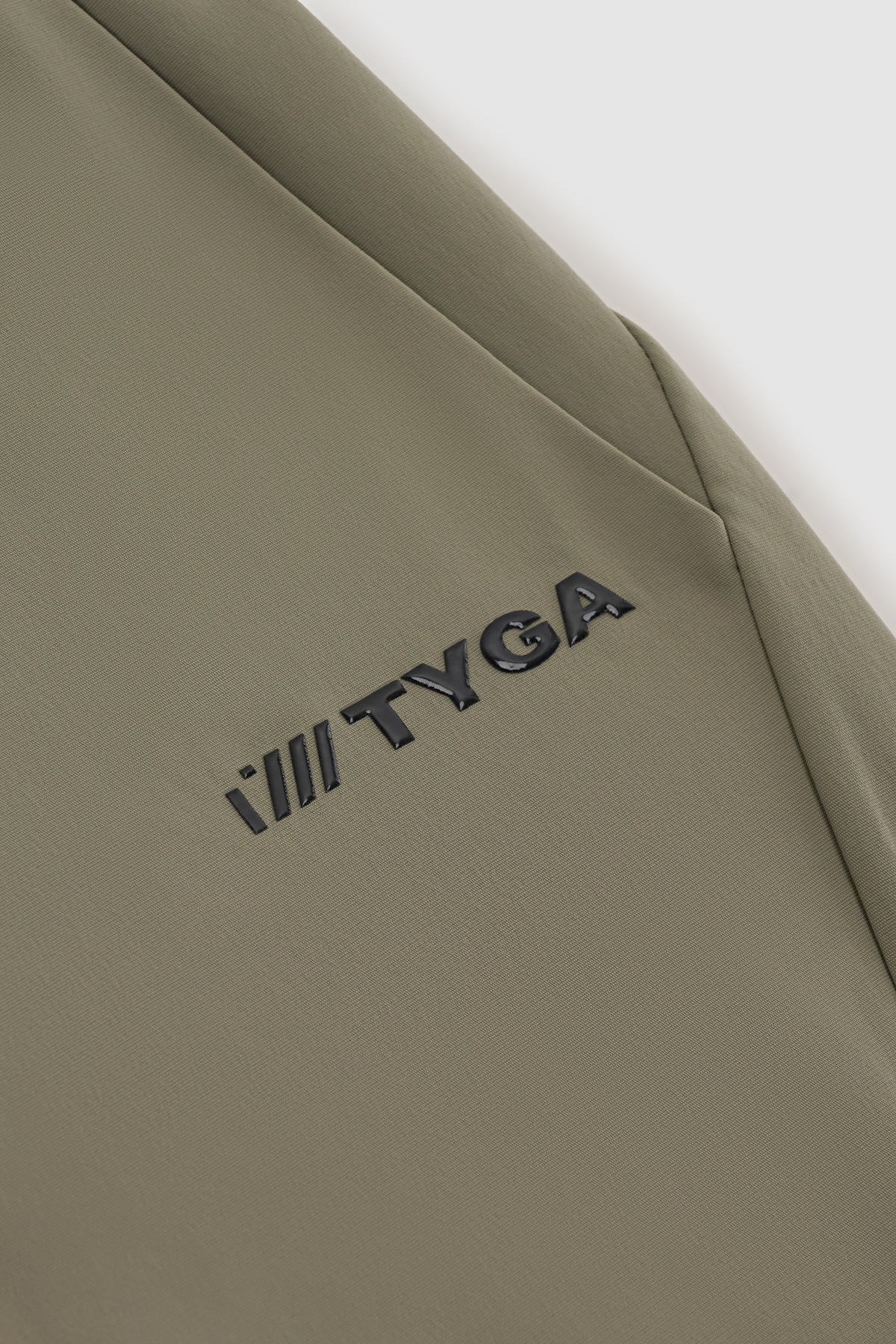 TYGA RUBBER NYLON TRACK PANTS - ARMY GREEN