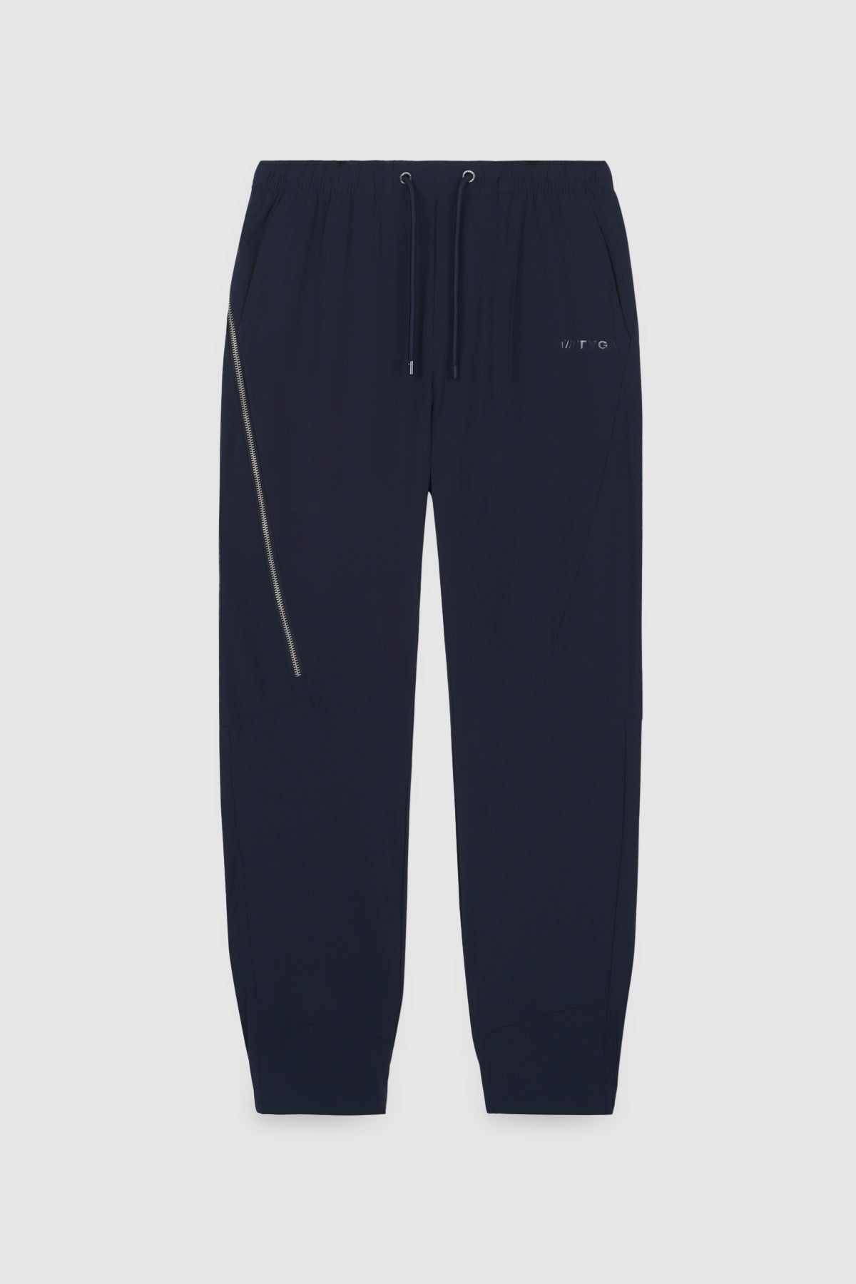 TYGA RUBBER NYLON TRACK PANTS - NAVY